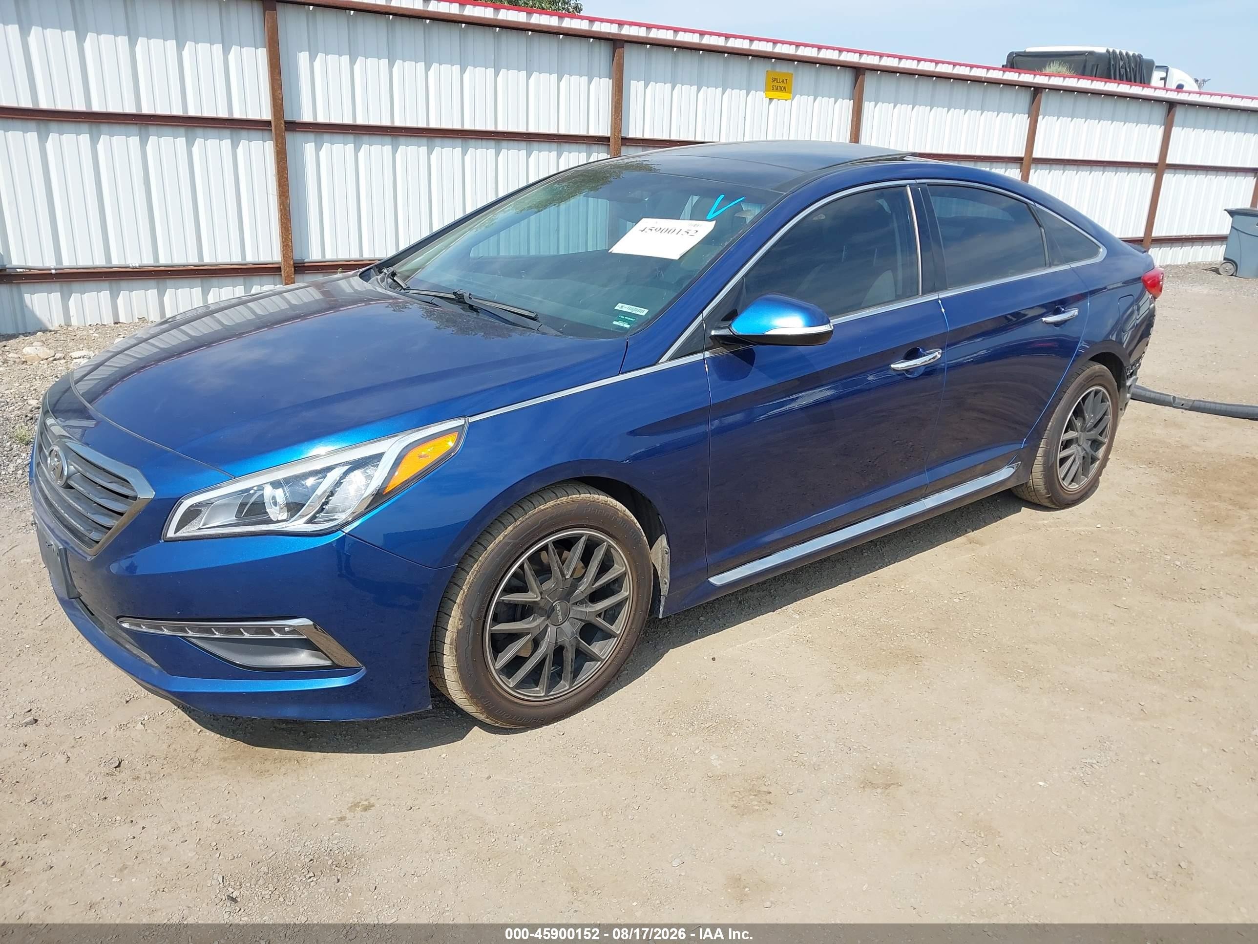 2015 Hyundai Sonata Limited Blue vin: 5NPE34AF8FH099251