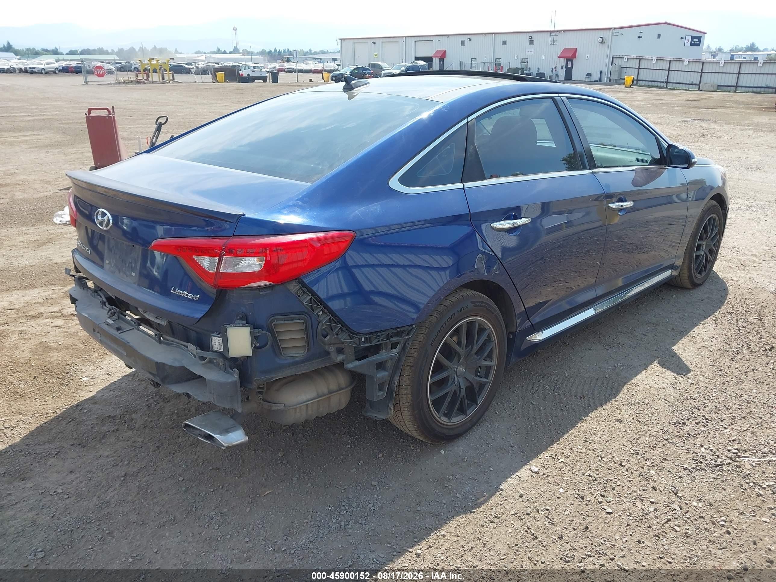 2015 Hyundai Sonata Limited Blue vin: 5NPE34AF8FH099251