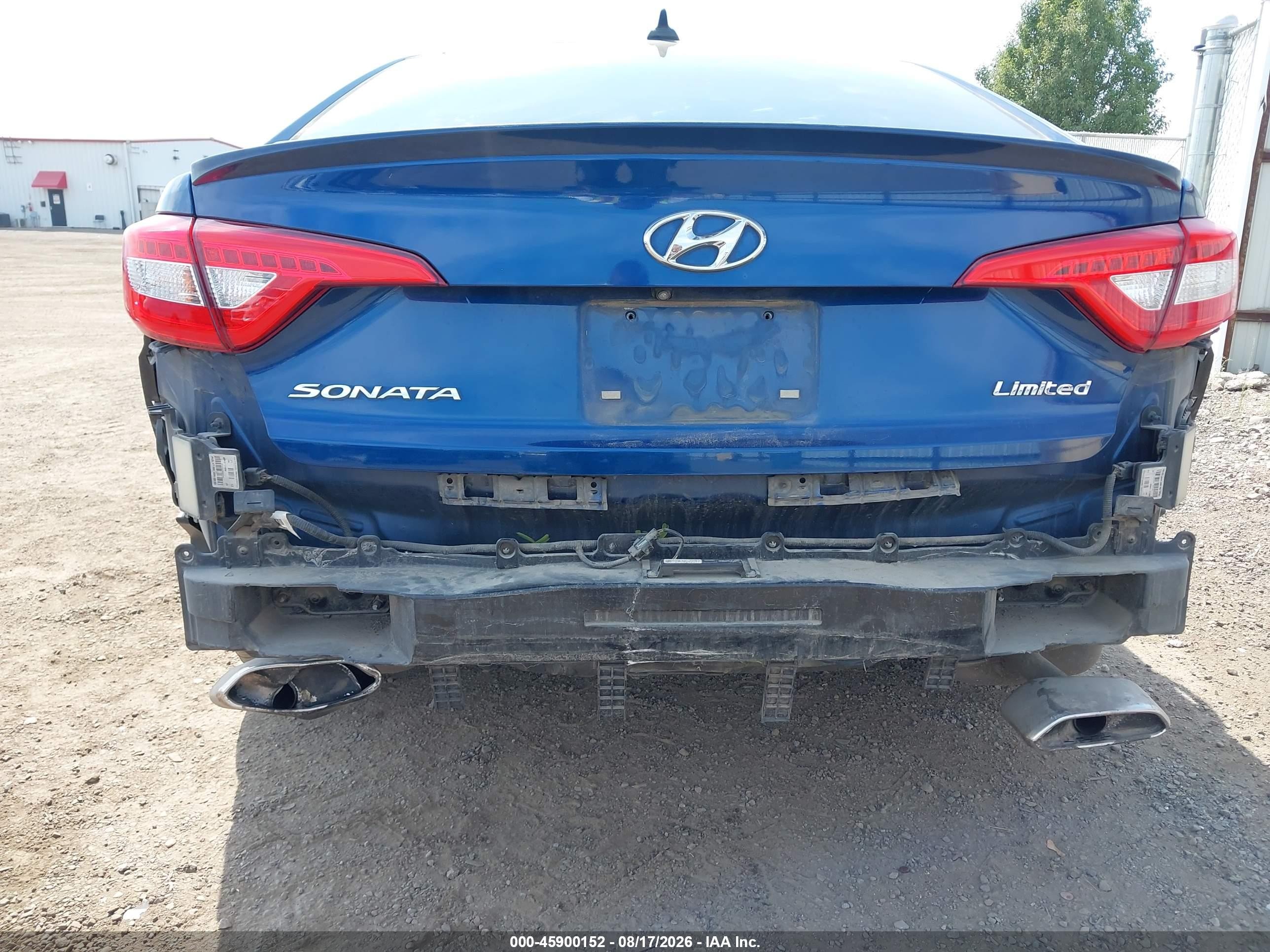 2015 Hyundai Sonata Limited Blue vin: 5NPE34AF8FH099251
