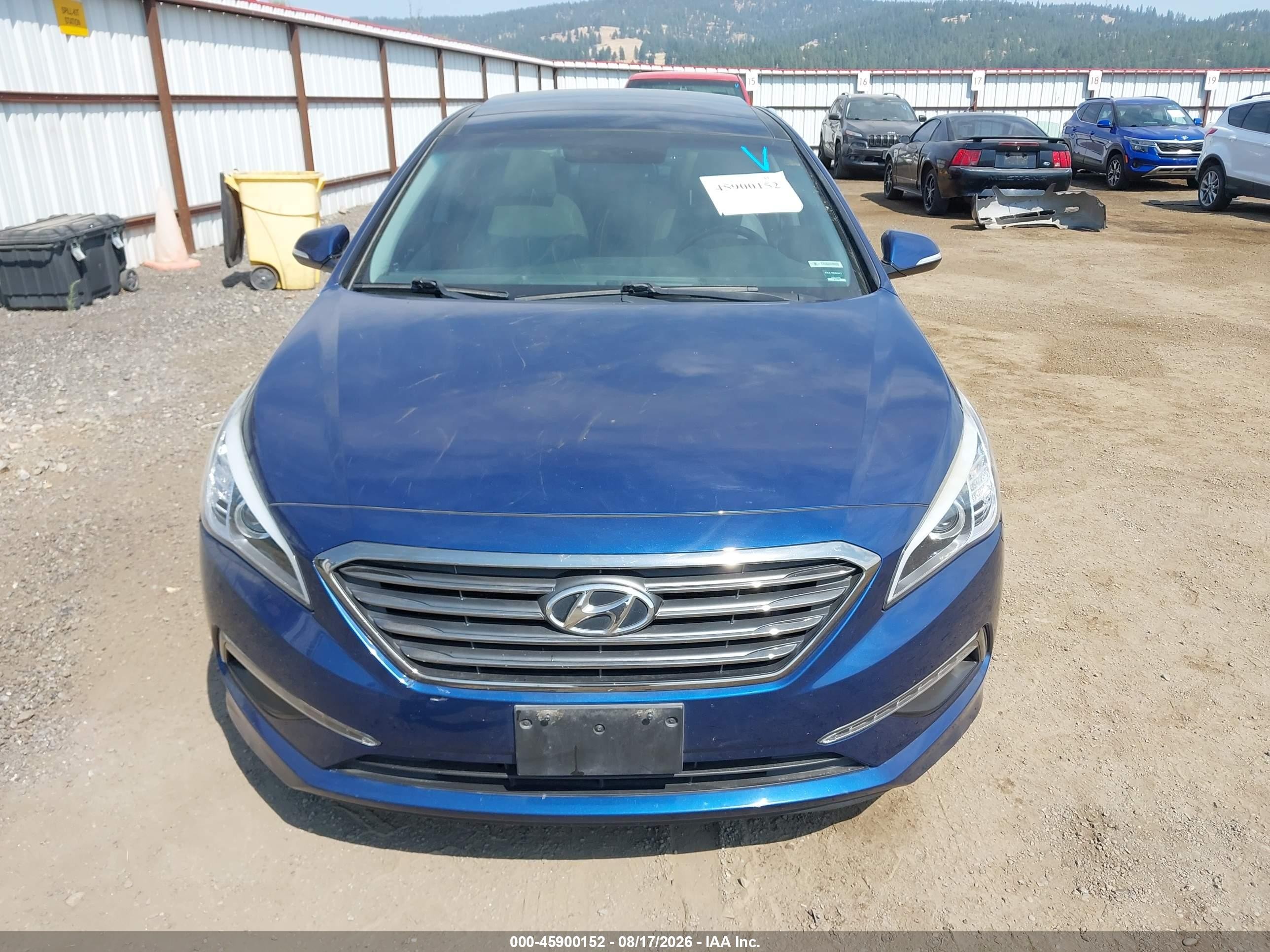 2015 Hyundai Sonata Limited Blue vin: 5NPE34AF8FH099251