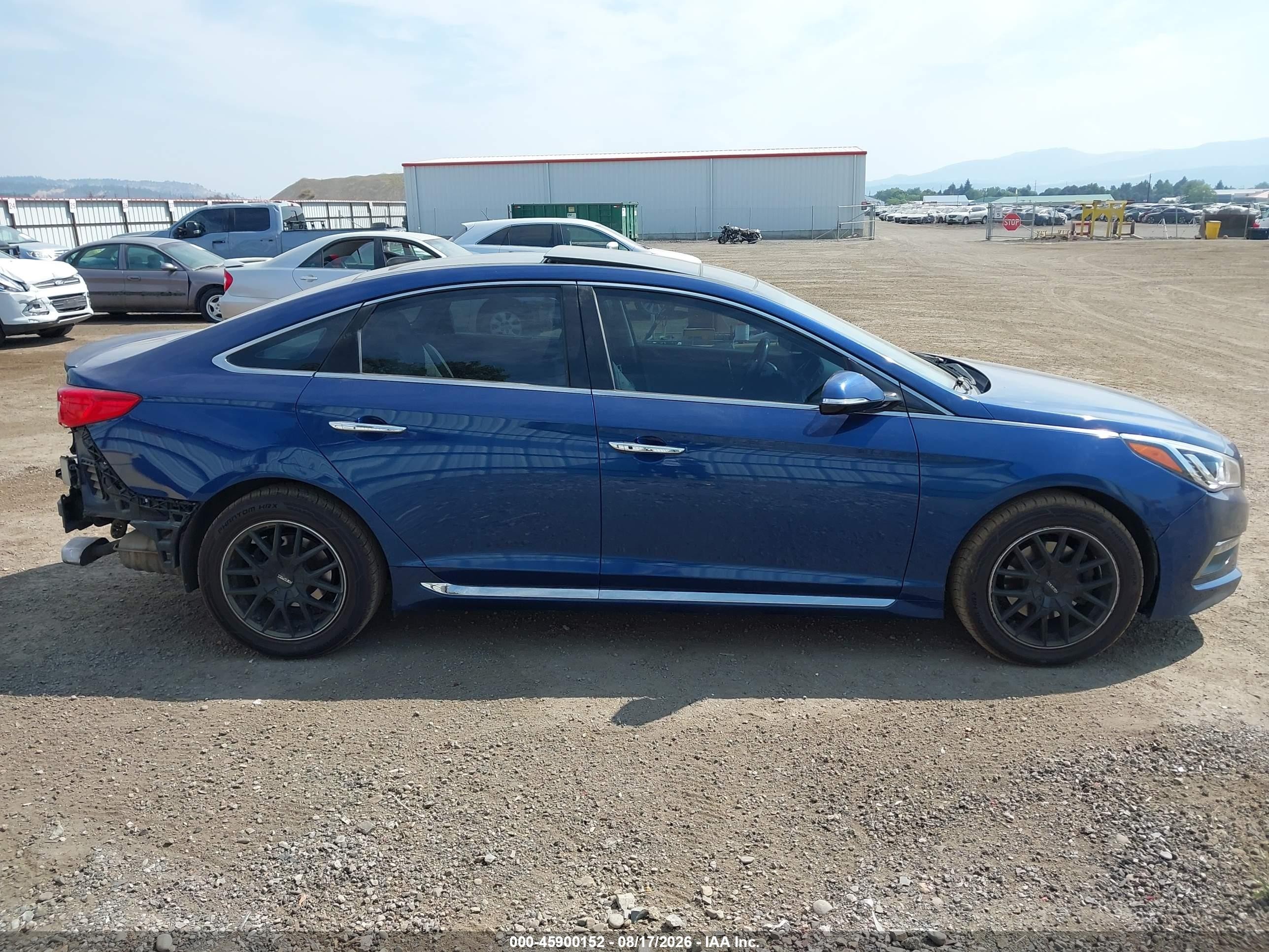 2015 Hyundai Sonata Limited Blue vin: 5NPE34AF8FH099251
