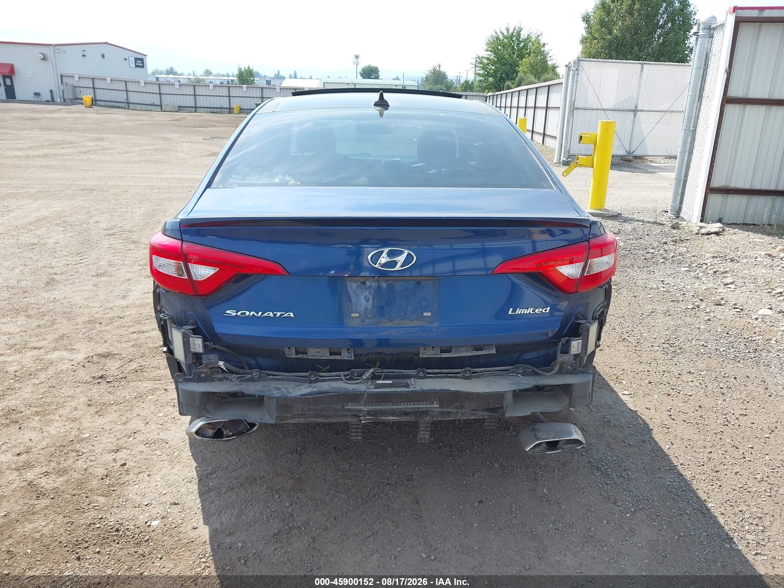 2015 Hyundai Sonata Limited Blue vin: 5NPE34AF8FH099251