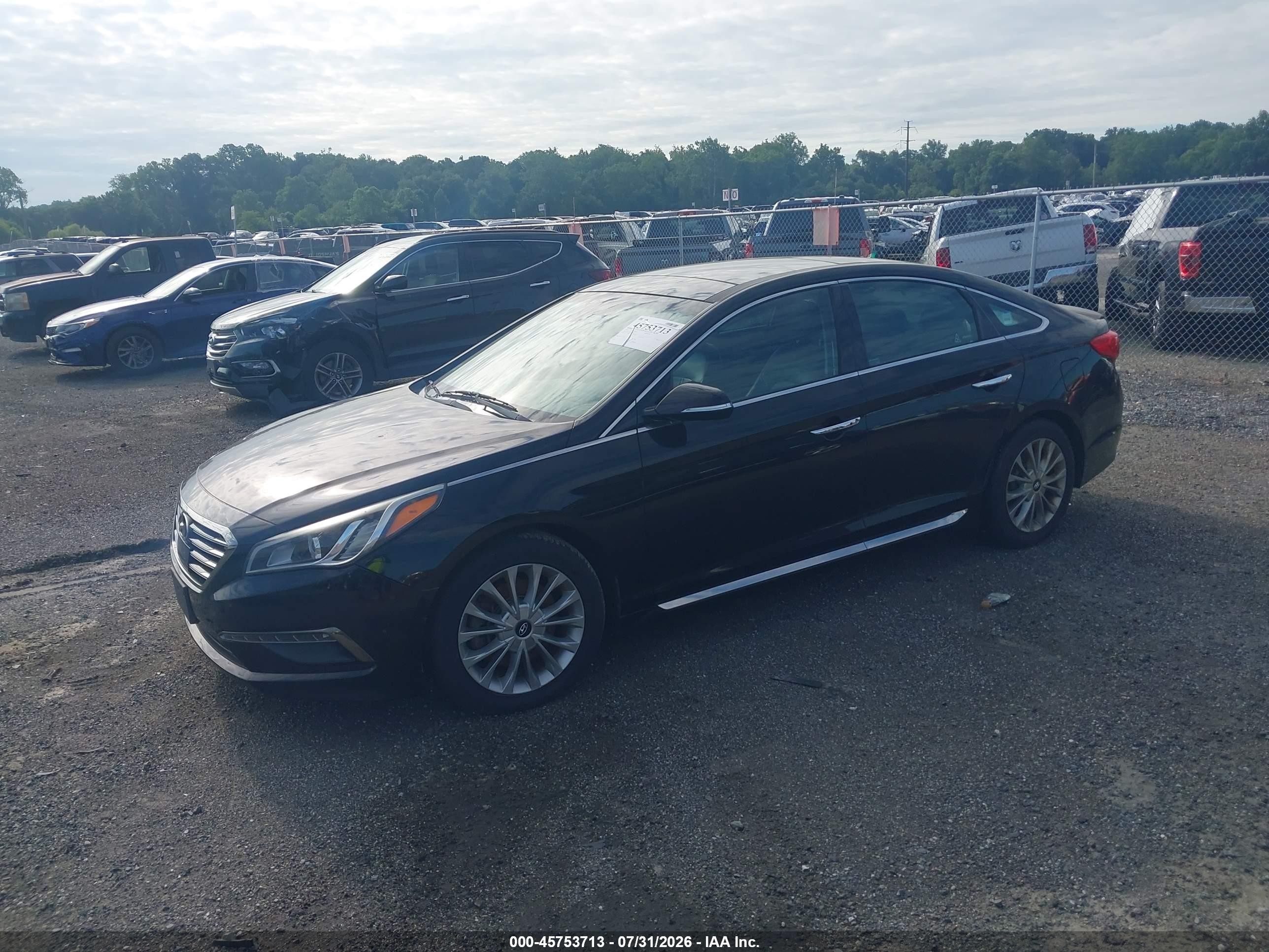 2015 Hyundai Sonata Limited Black vin: 5NPE34AF8FH100818