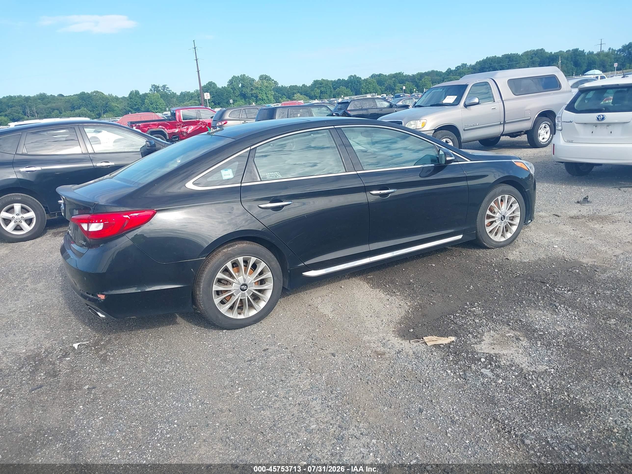 2015 Hyundai Sonata Limited Black vin: 5NPE34AF8FH100818