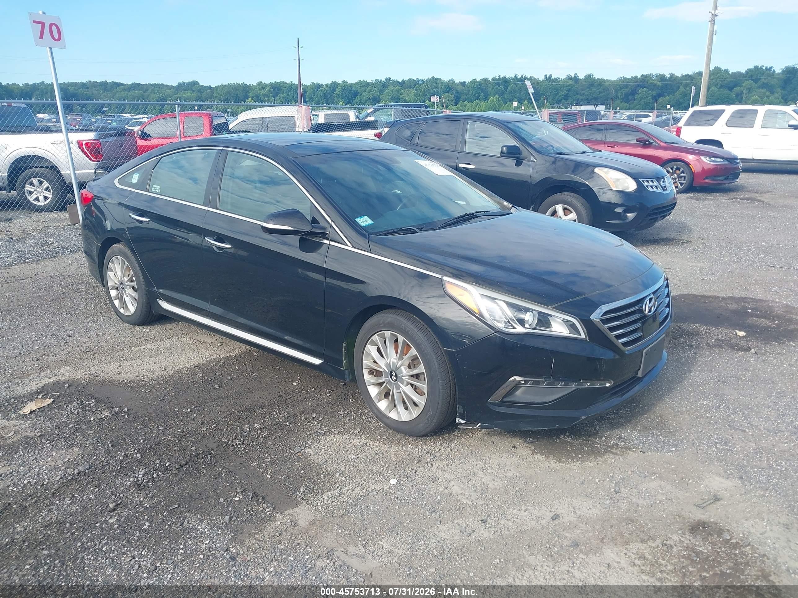 2015 Hyundai Sonata Limited Black vin: 5NPE34AF8FH100818