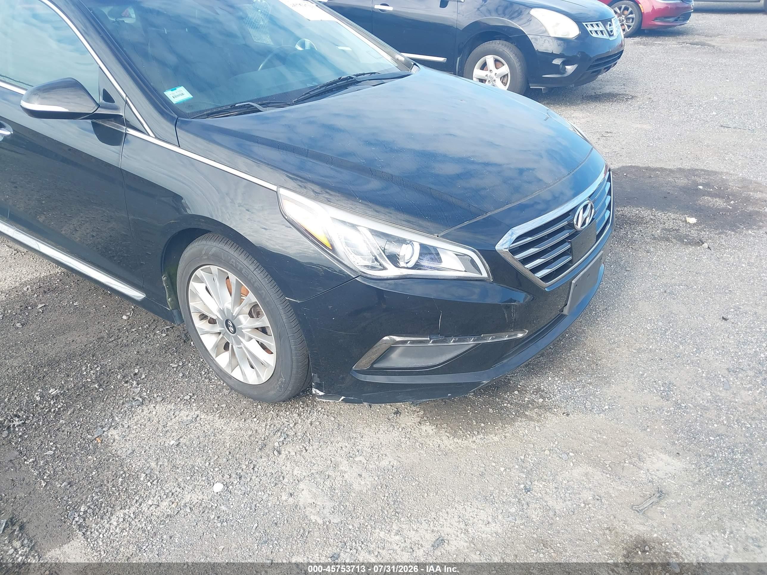 2015 Hyundai Sonata Limited Black vin: 5NPE34AF8FH100818