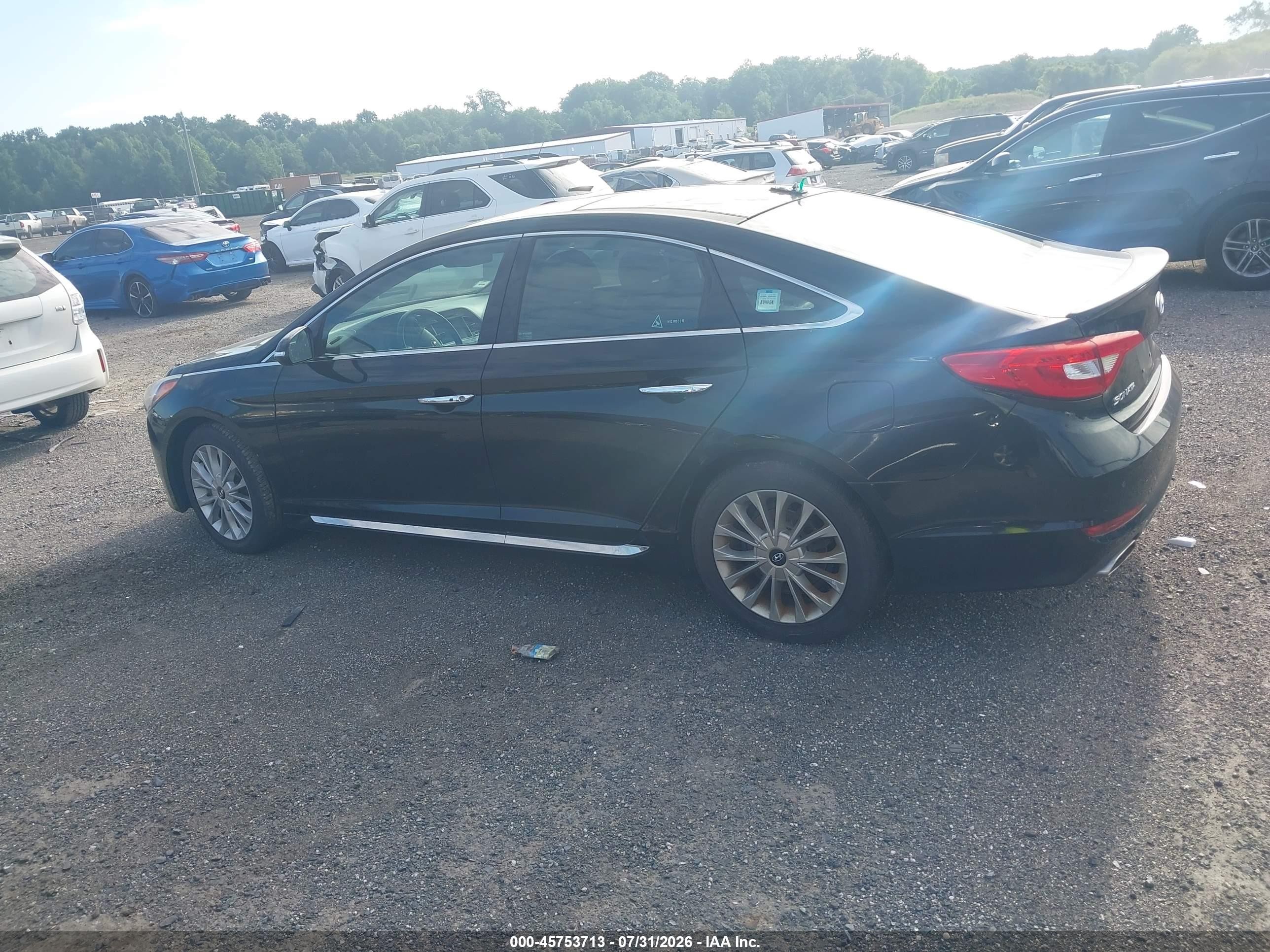 2015 Hyundai Sonata Limited Black vin: 5NPE34AF8FH100818