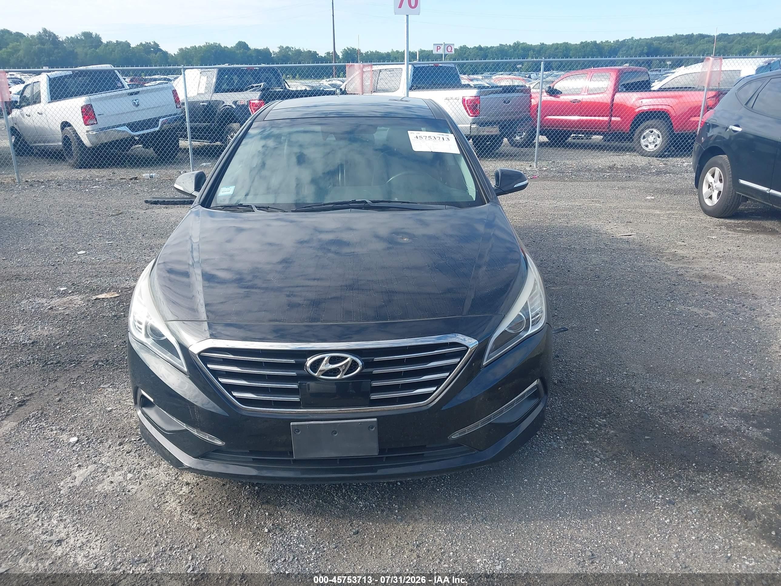 2015 Hyundai Sonata Limited Black vin: 5NPE34AF8FH100818