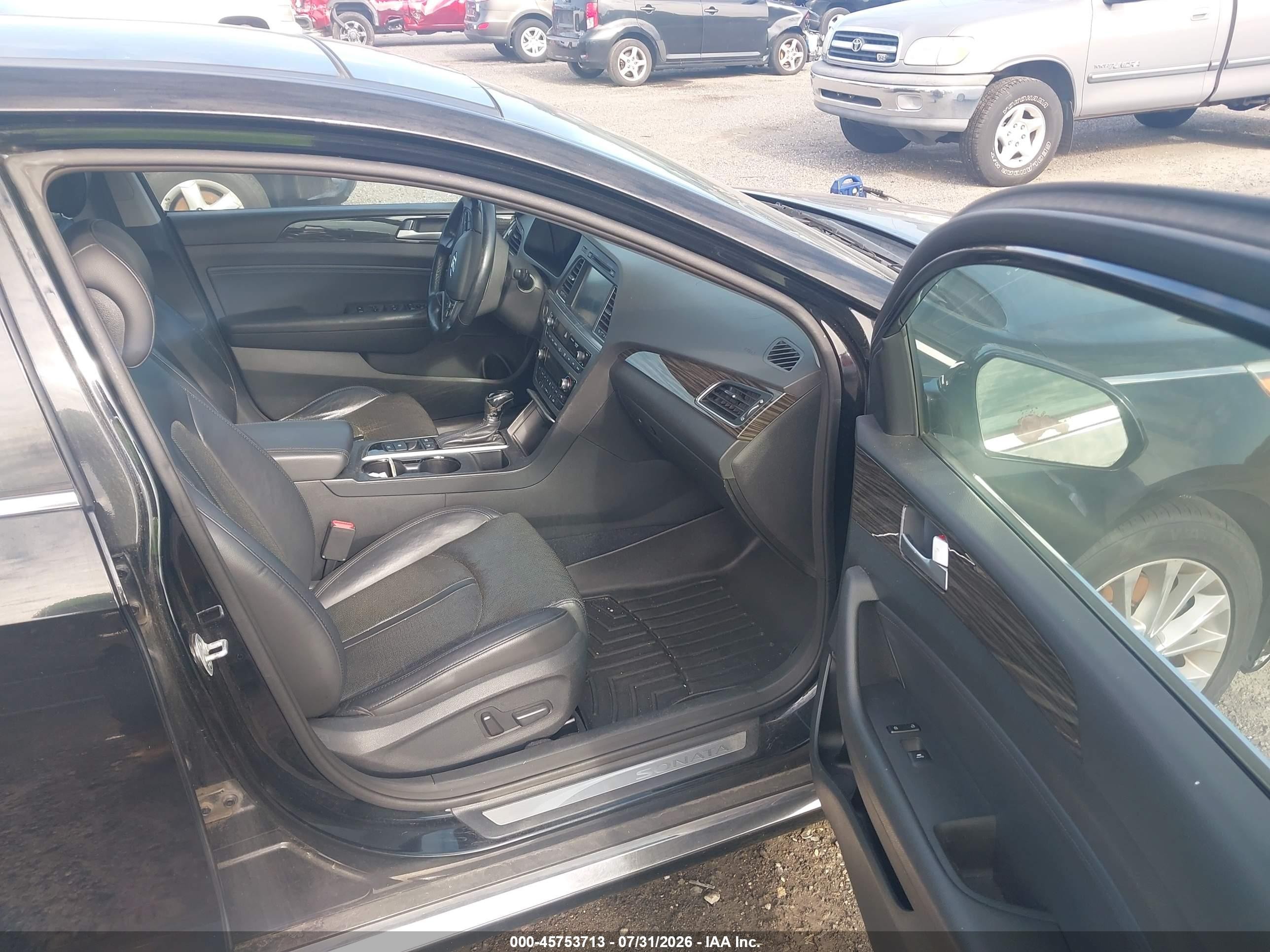 2015 Hyundai Sonata Limited Black vin: 5NPE34AF8FH100818