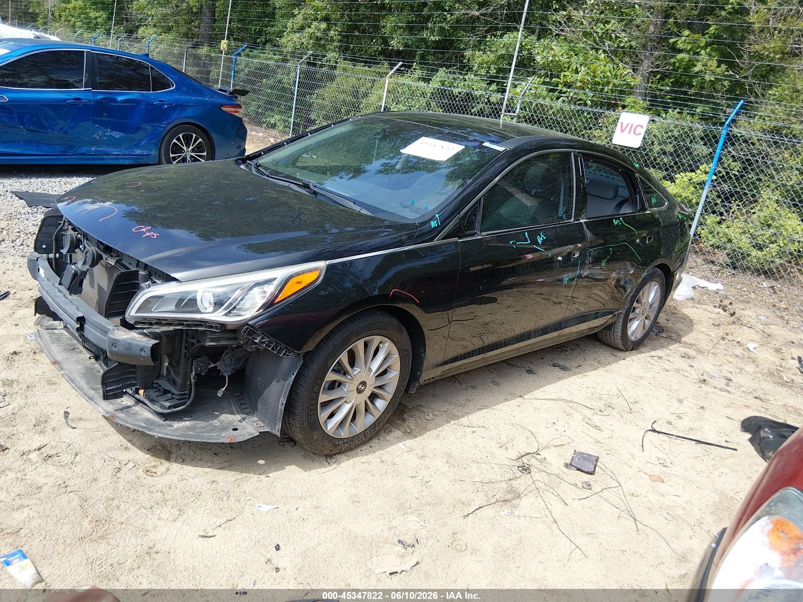 2015 Hyundai Sonata Limited Black vin: 5NPE34AF8FH113889