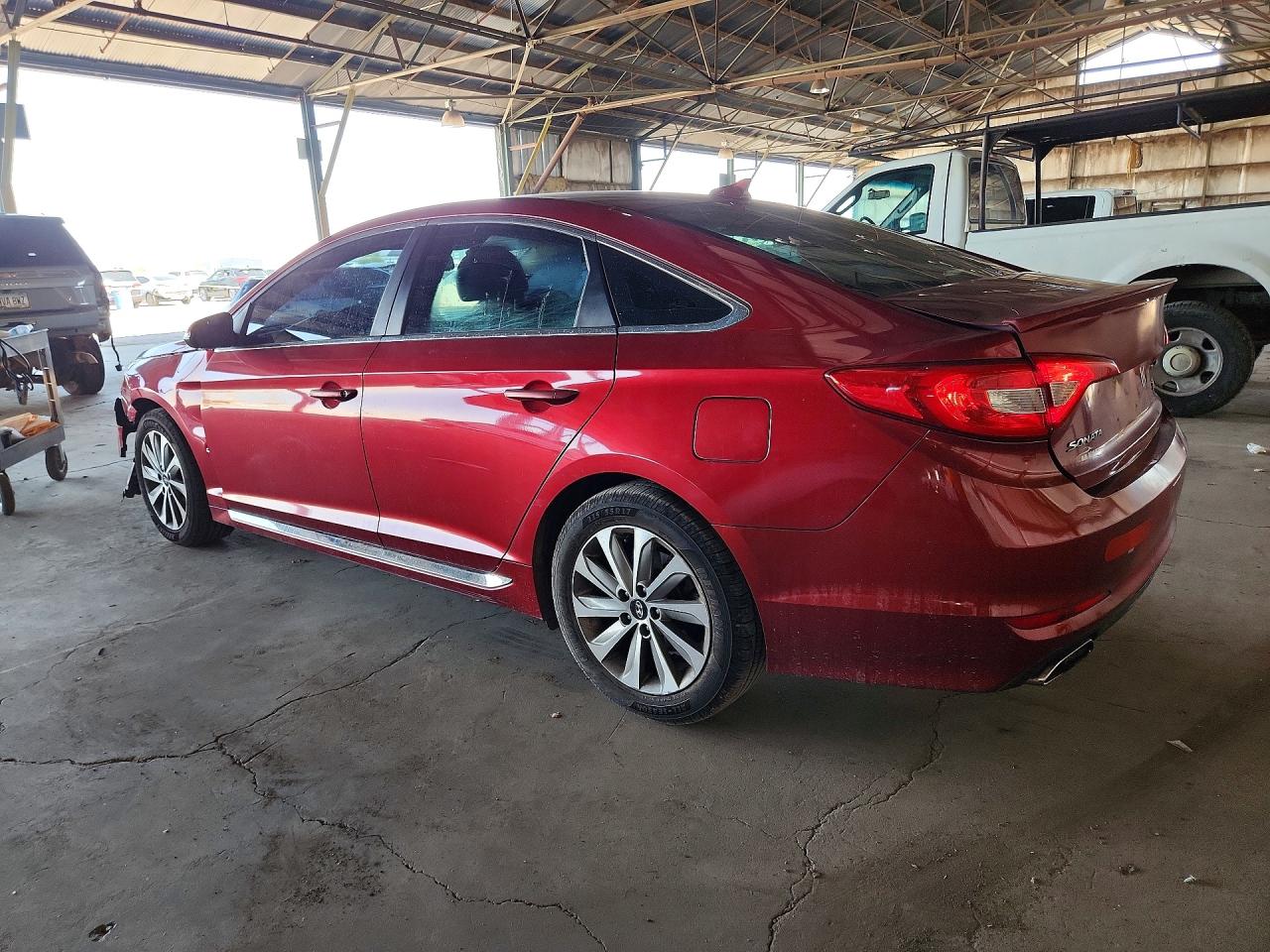 2015 Hyundai Sonata Sport Maroon vin: 5NPE34AF8FH119837
