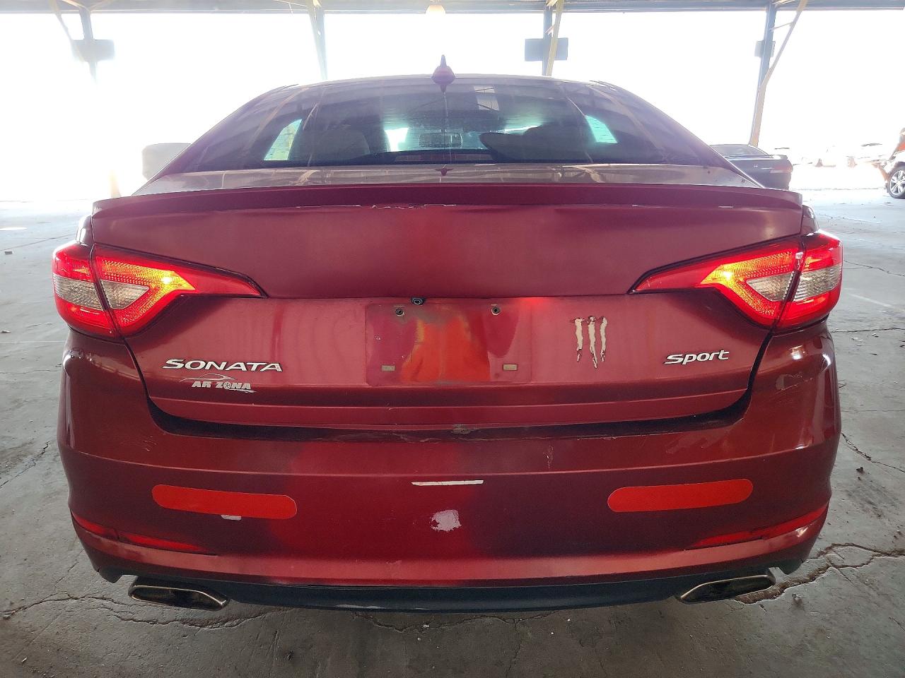 2015 Hyundai Sonata Sport Maroon vin: 5NPE34AF8FH119837
