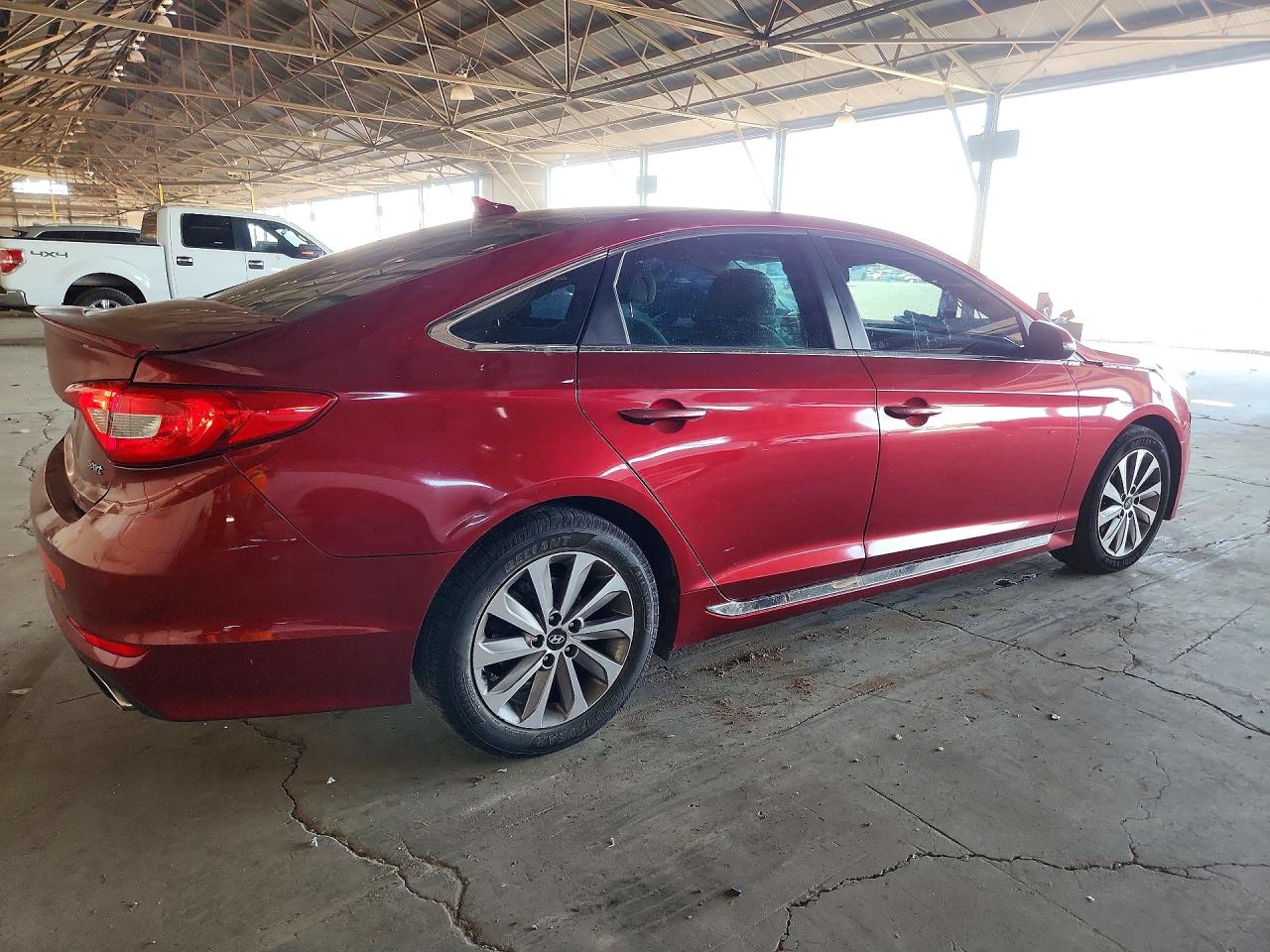 2015 Hyundai Sonata Sport Maroon vin: 5NPE34AF8FH119837
