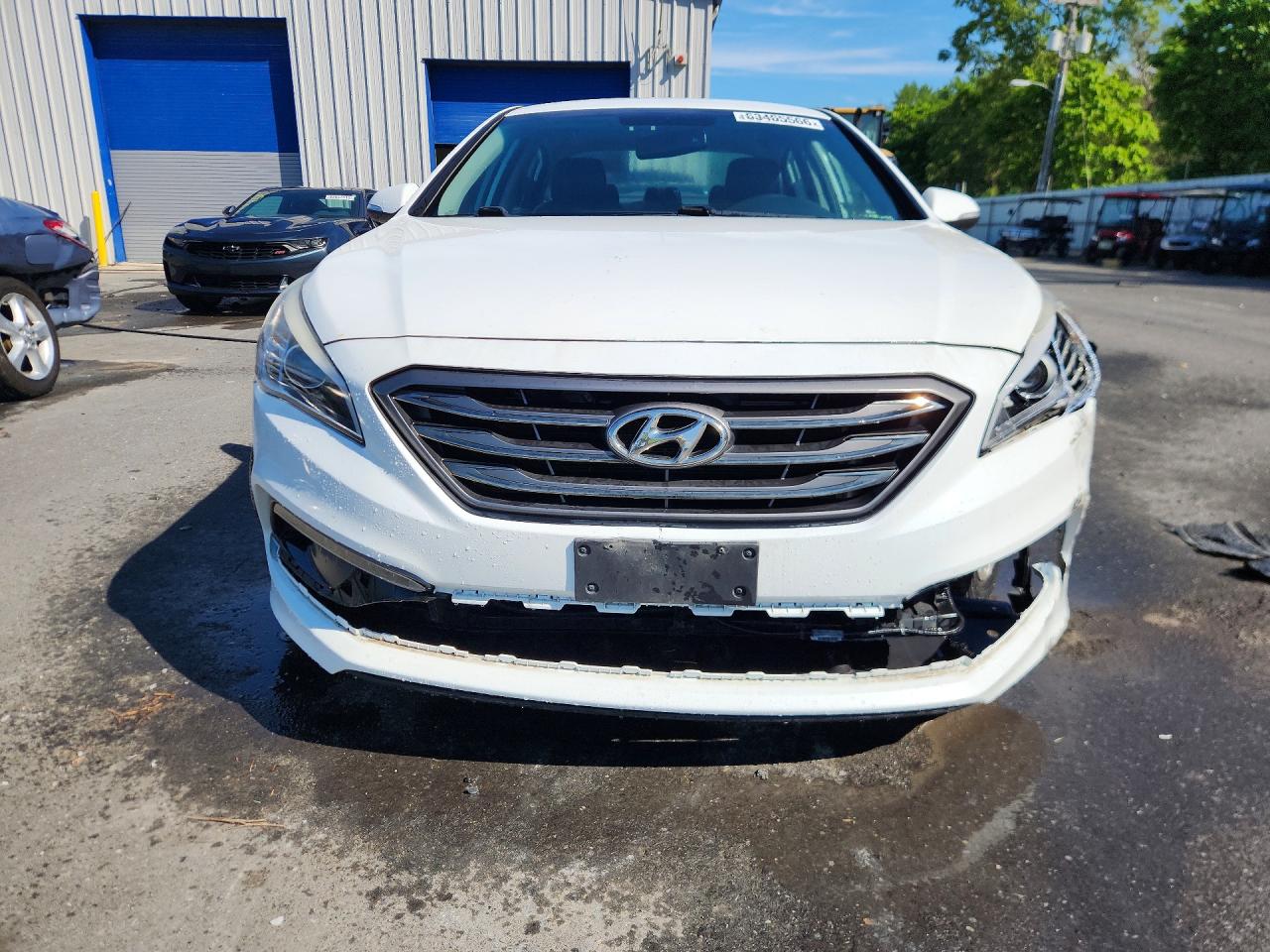 2015 Hyundai Sonata Sport White vin: 5NPE34AF8FH124441