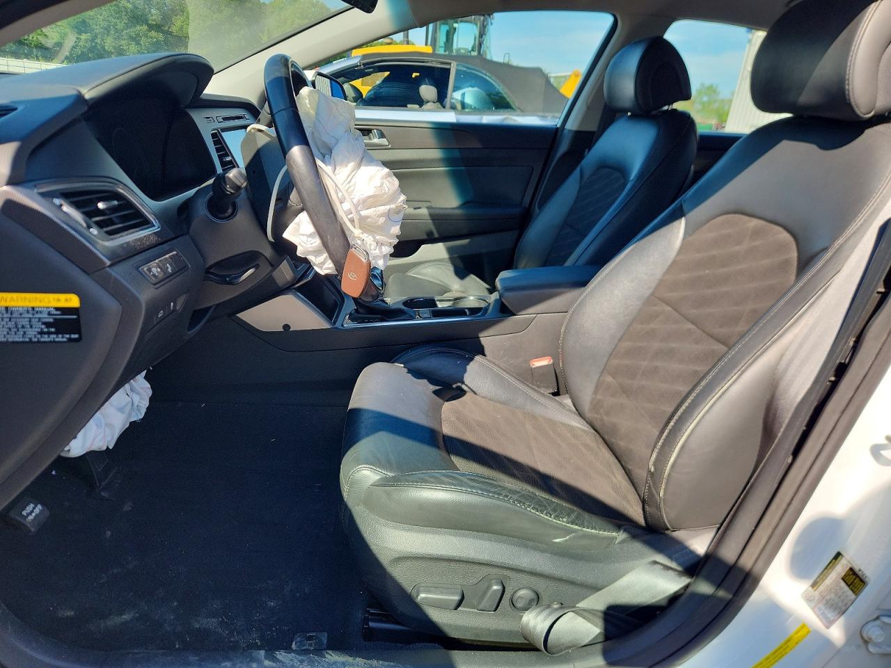 2015 Hyundai Sonata Sport White vin: 5NPE34AF8FH124441