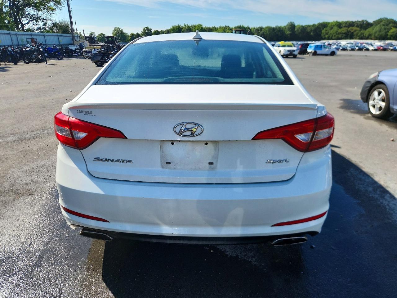 2015 Hyundai Sonata Sport White vin: 5NPE34AF8FH124441
