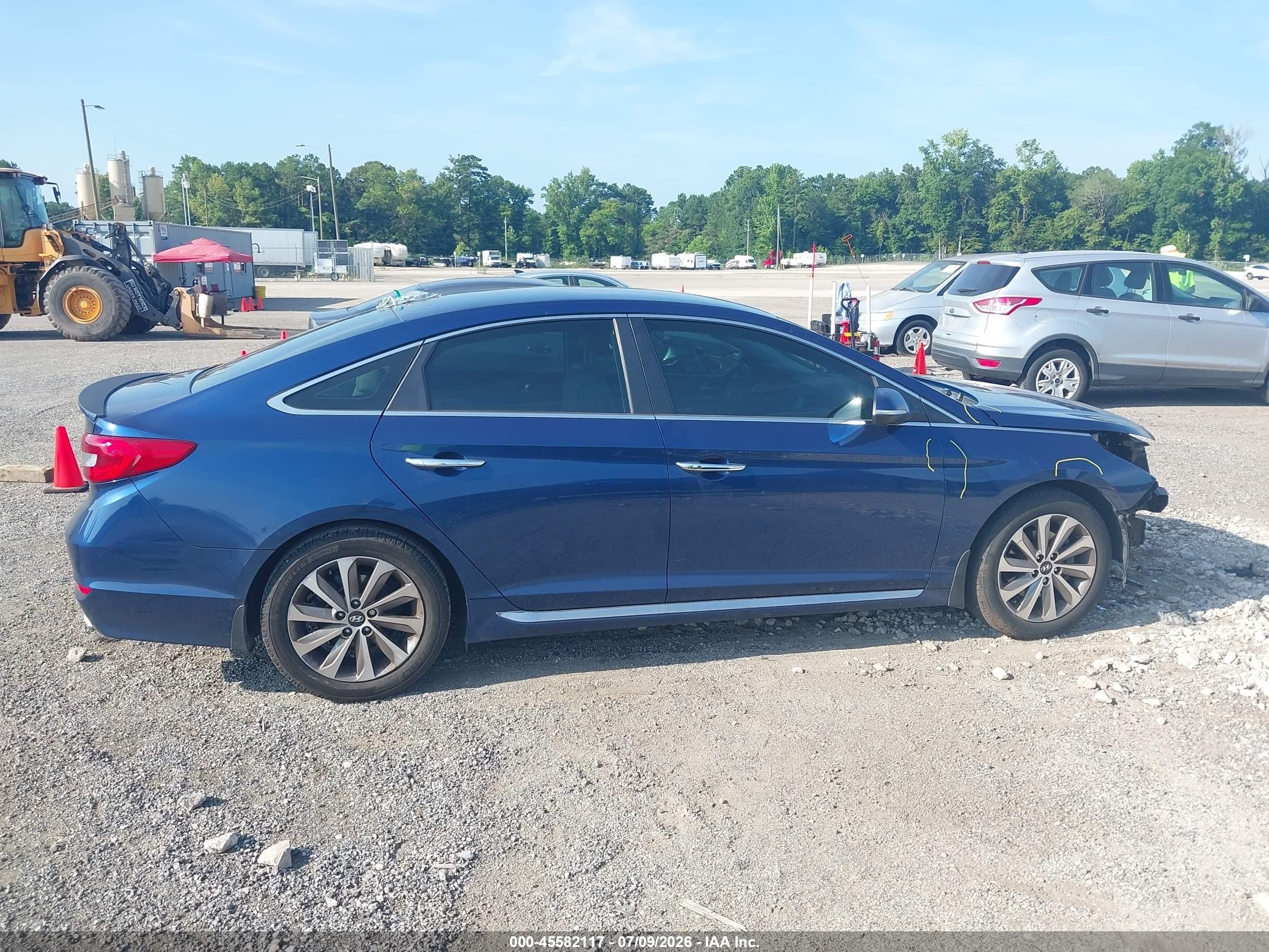 2015 Hyundai Sonata Sport Blue vin: 5NPE34AF8FH131020