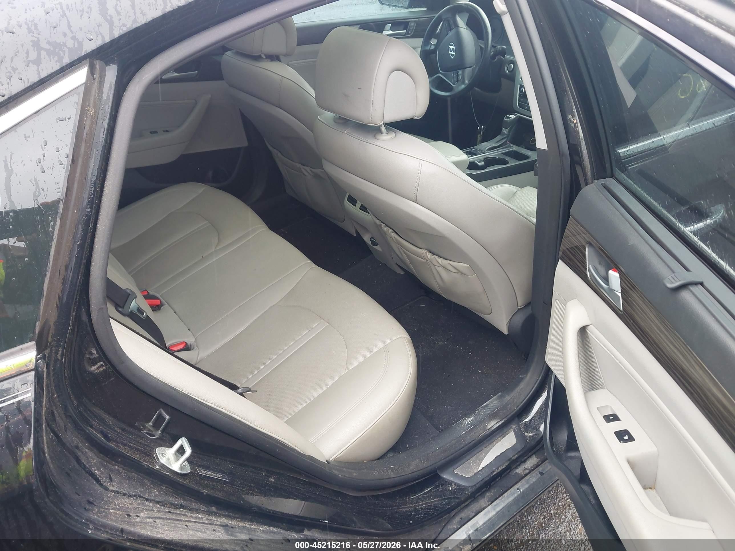 2015 Hyundai Sonata Limited Black vin: 5NPE34AF8FH131227