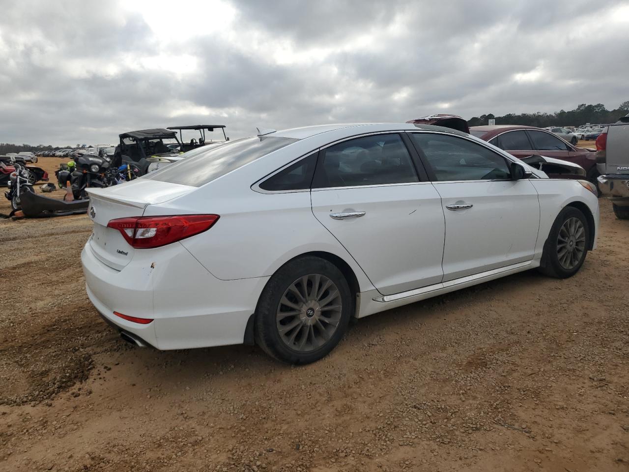 2015 Hyundai Sonata Sport White vin: 5NPE34AF8FH144673