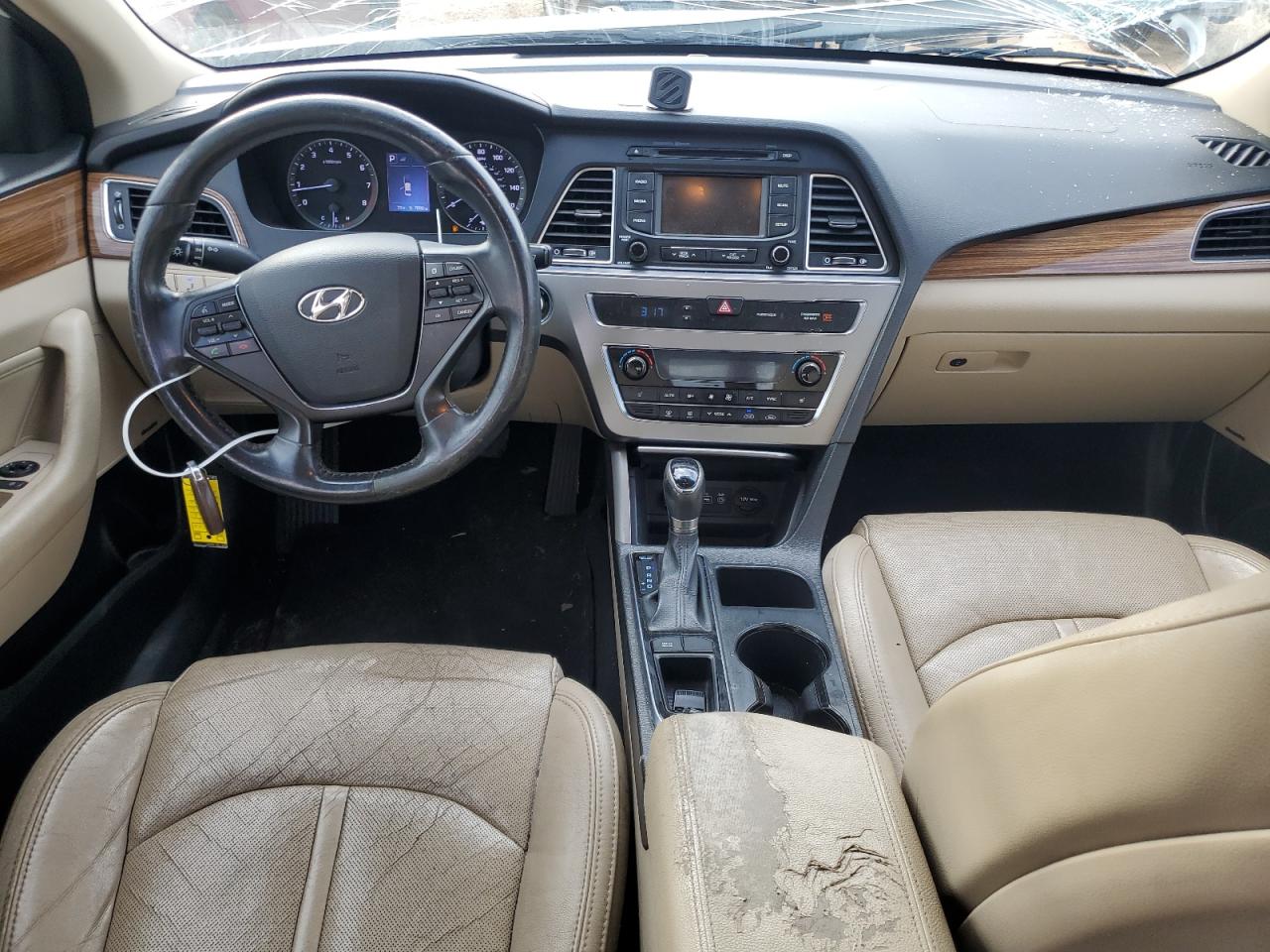 2015 Hyundai Sonata Sport White vin: 5NPE34AF8FH144673