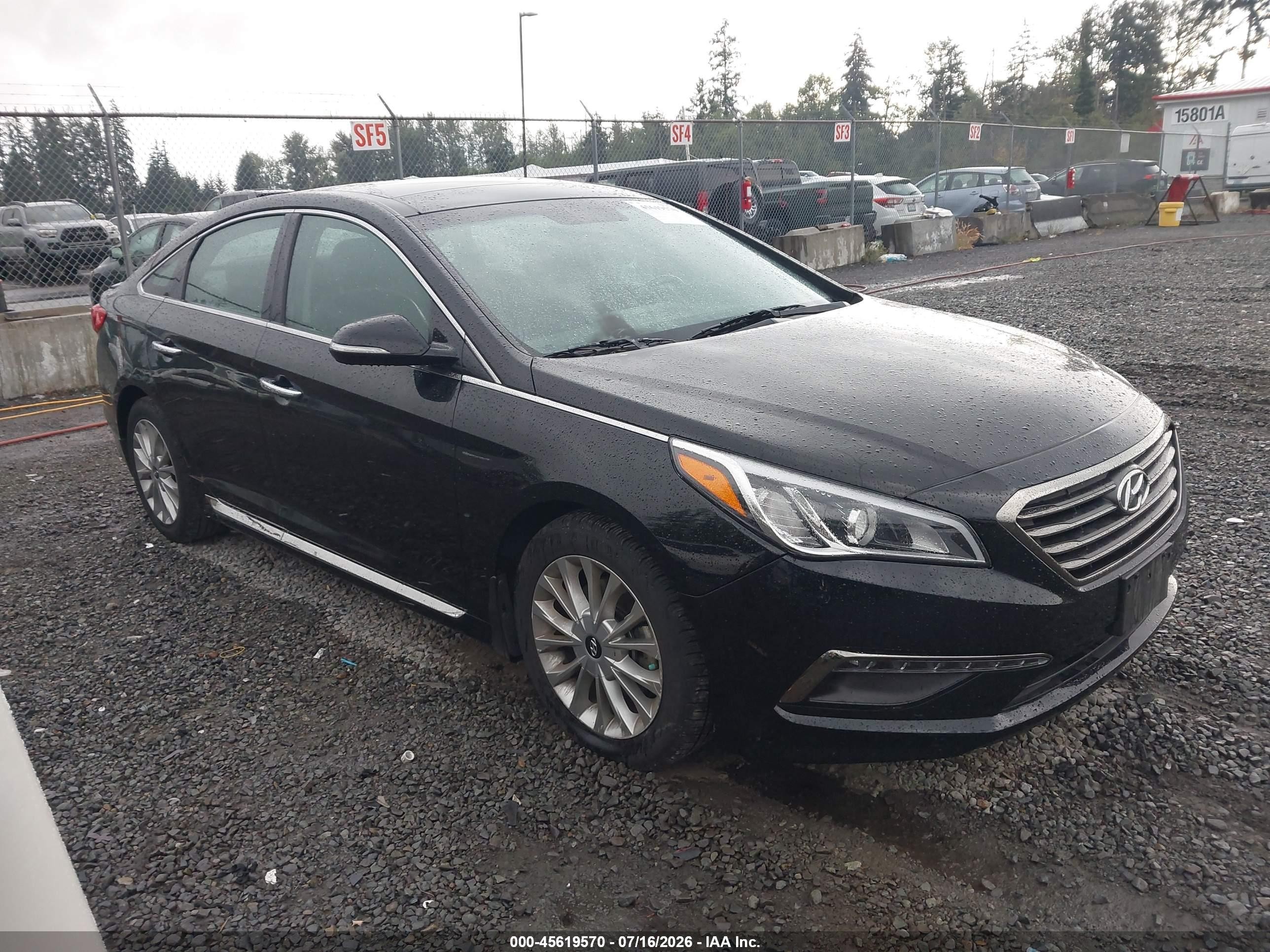 2015 Hyundai Sonata Limited Black vin: 5NPE34AF8FH165345
