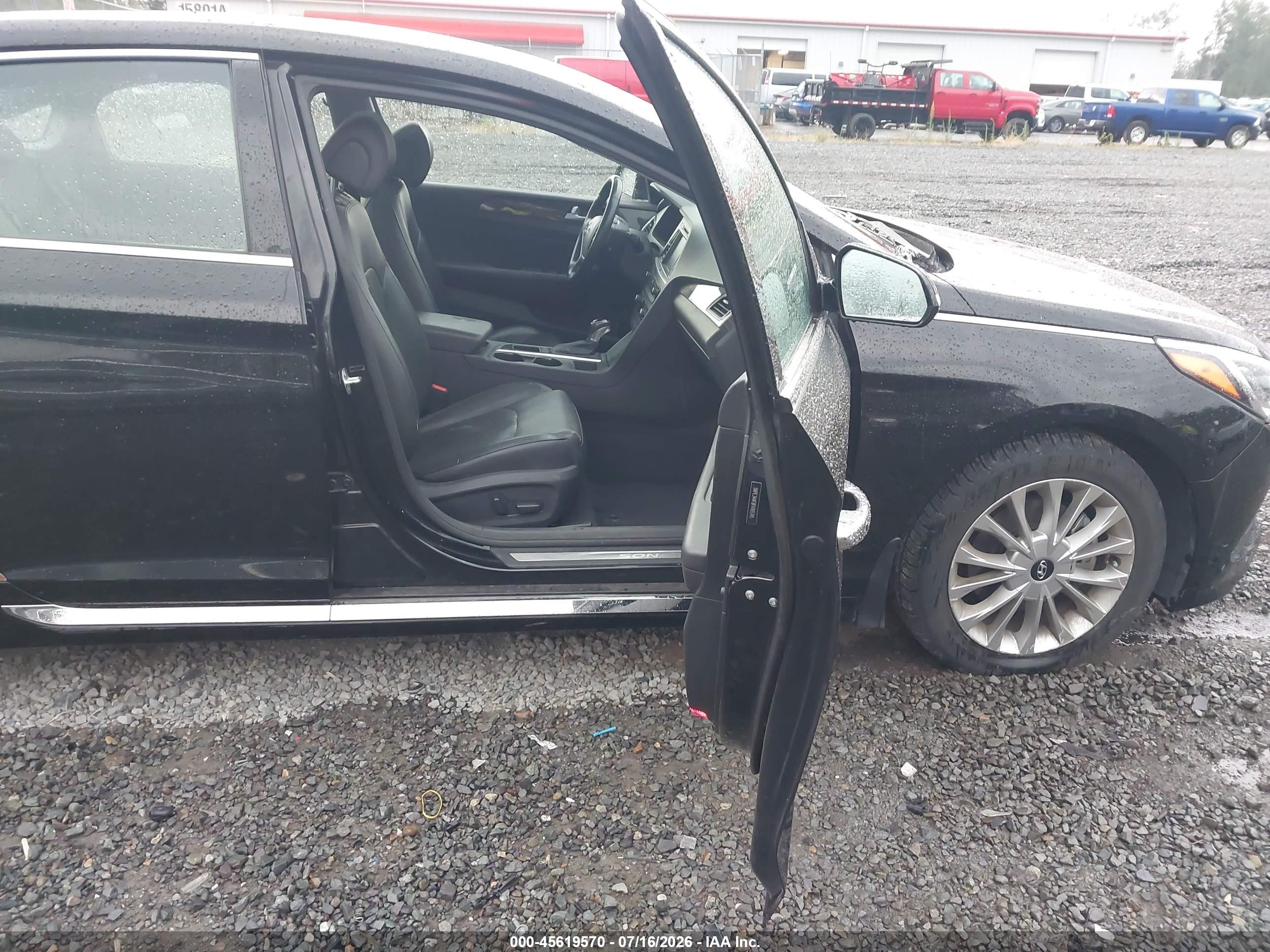 2015 Hyundai Sonata Limited Black vin: 5NPE34AF8FH165345
