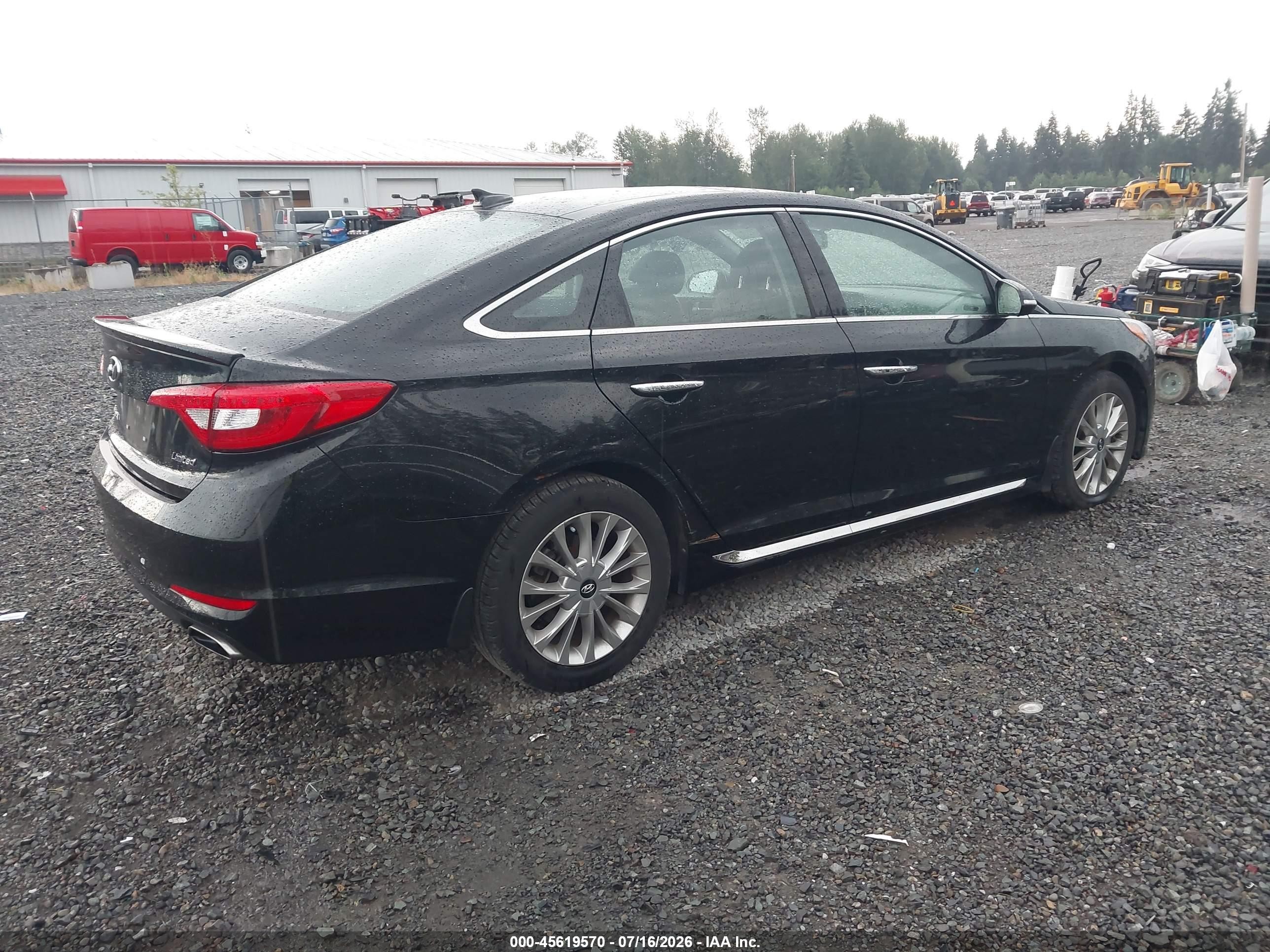 2015 Hyundai Sonata Limited Black vin: 5NPE34AF8FH165345