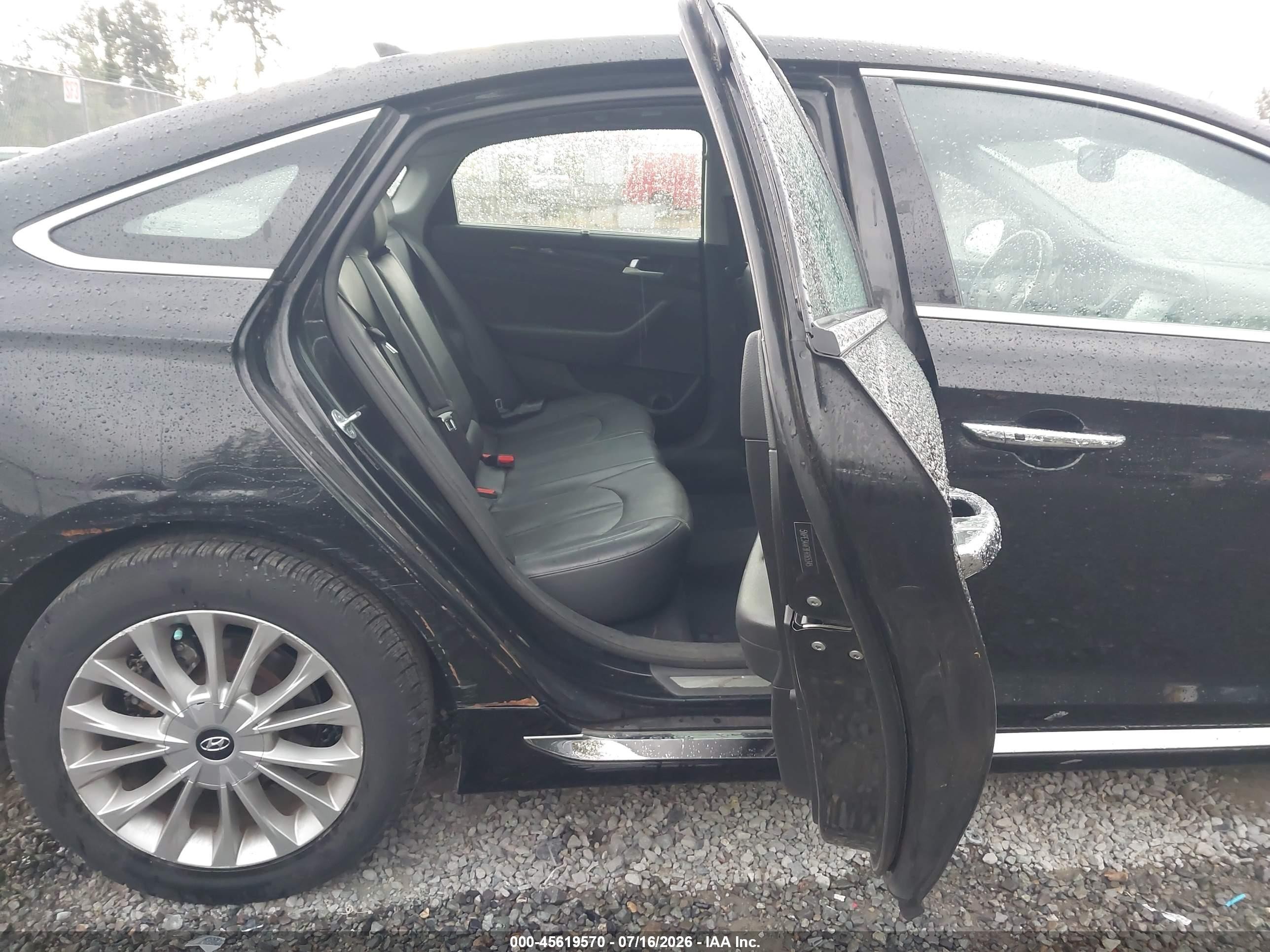 2015 Hyundai Sonata Limited Black vin: 5NPE34AF8FH165345