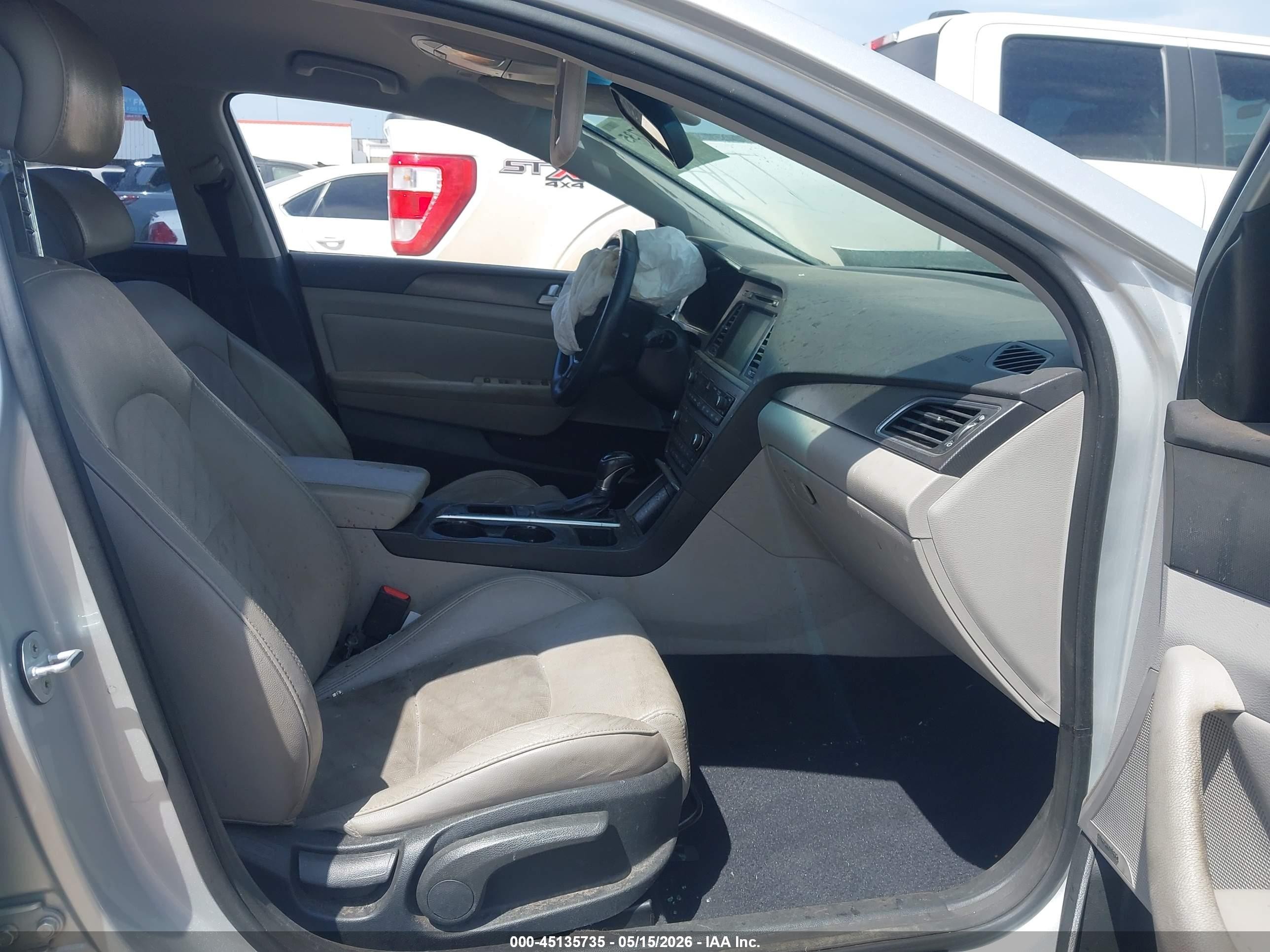 2015 Hyundai Sonata Sport Gray vin: 5NPE34AF8FH167340