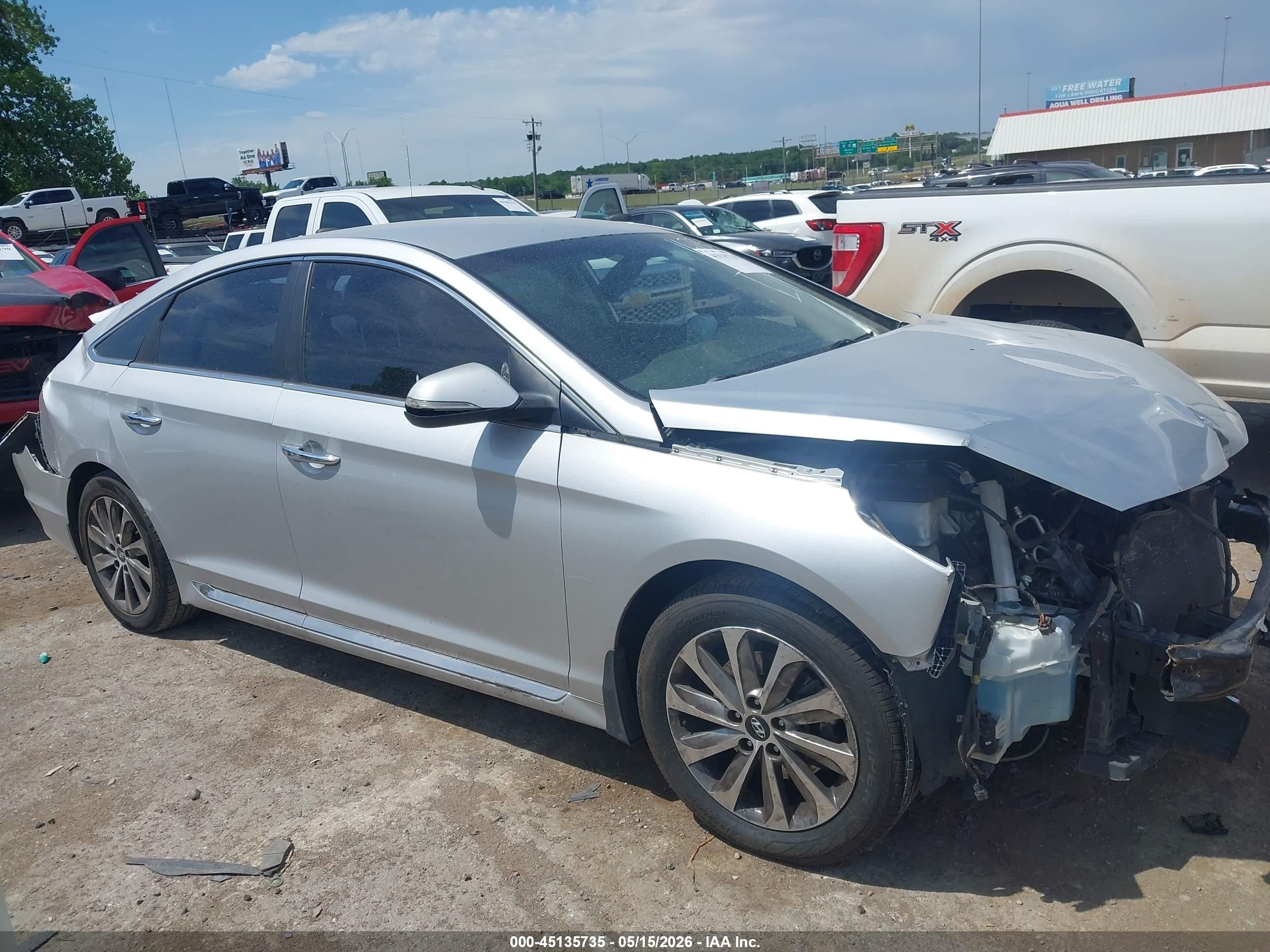 2015 Hyundai Sonata Sport Gray vin: 5NPE34AF8FH167340