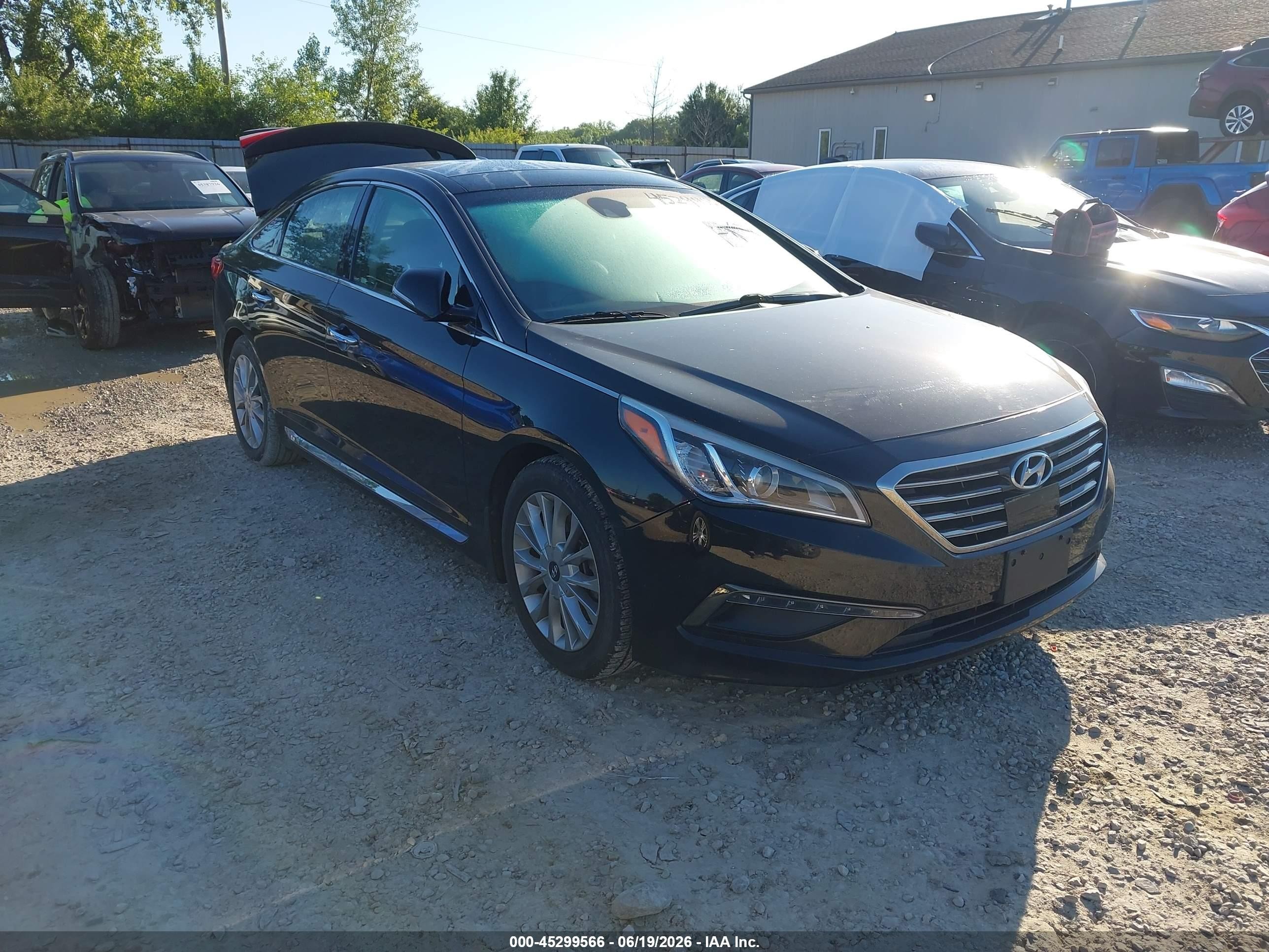 2015 Hyundai Sonata Limited Black vin: 5NPE34AF8FH174451