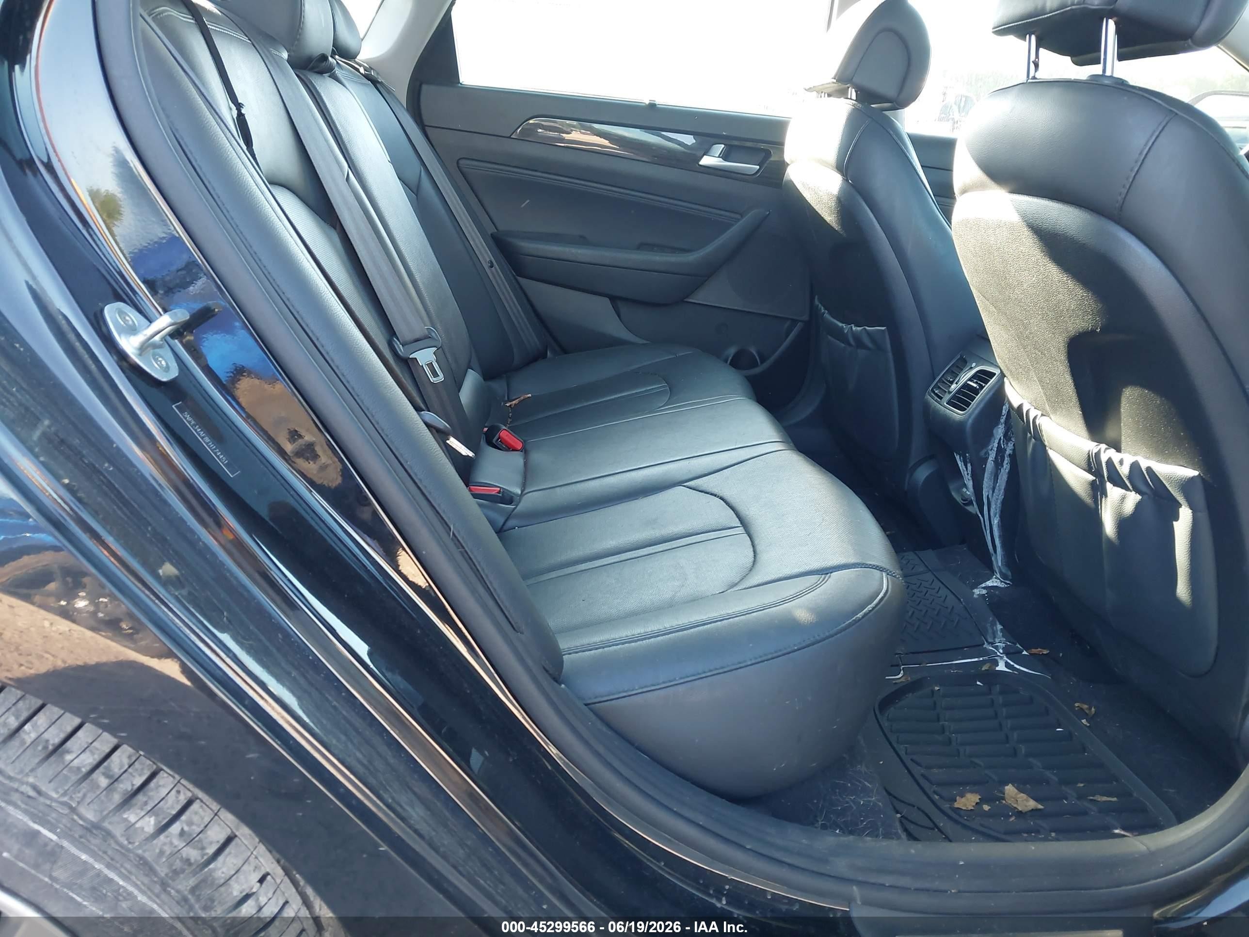 2015 Hyundai Sonata Limited Black vin: 5NPE34AF8FH174451