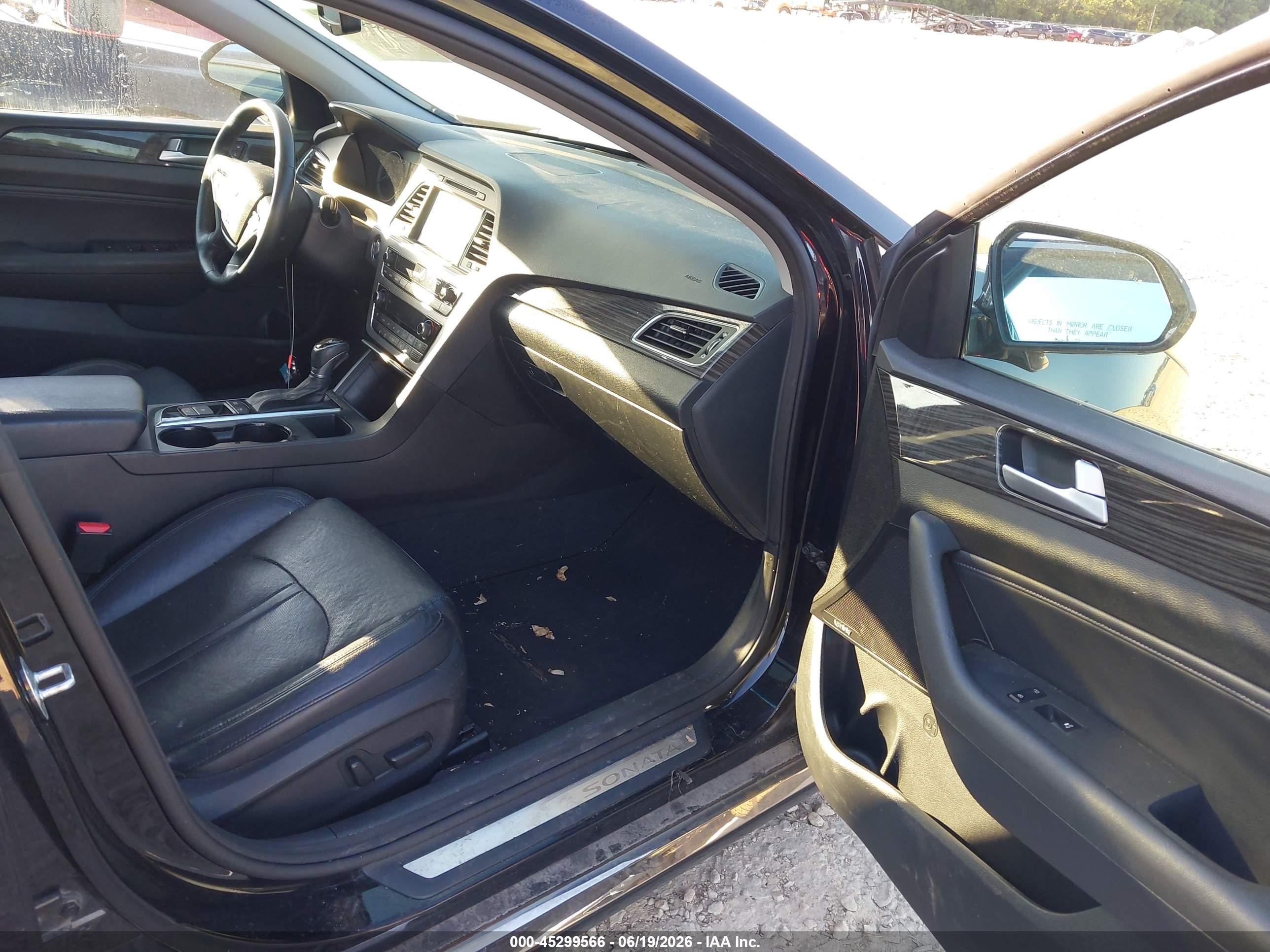 2015 Hyundai Sonata Limited Black vin: 5NPE34AF8FH174451