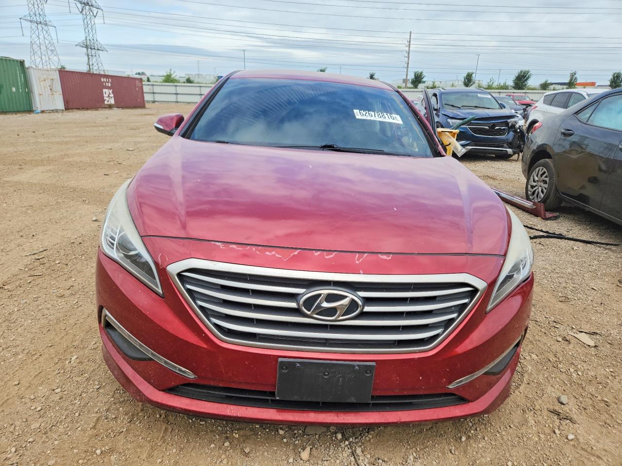 2015 Hyundai Sonata Limited Red vin: 5NPE34AF8FH189516