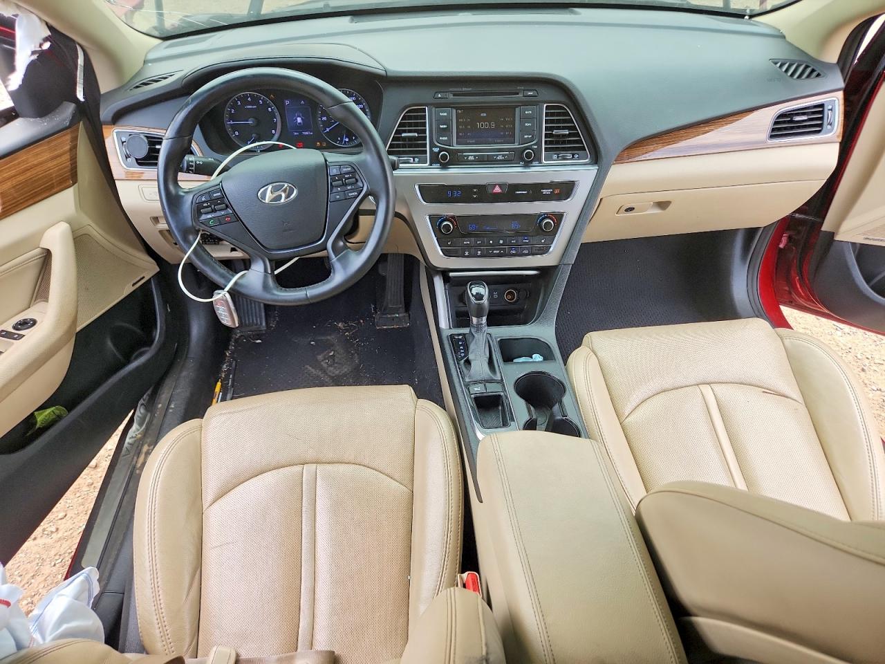 2015 Hyundai Sonata Limited Red vin: 5NPE34AF8FH189516