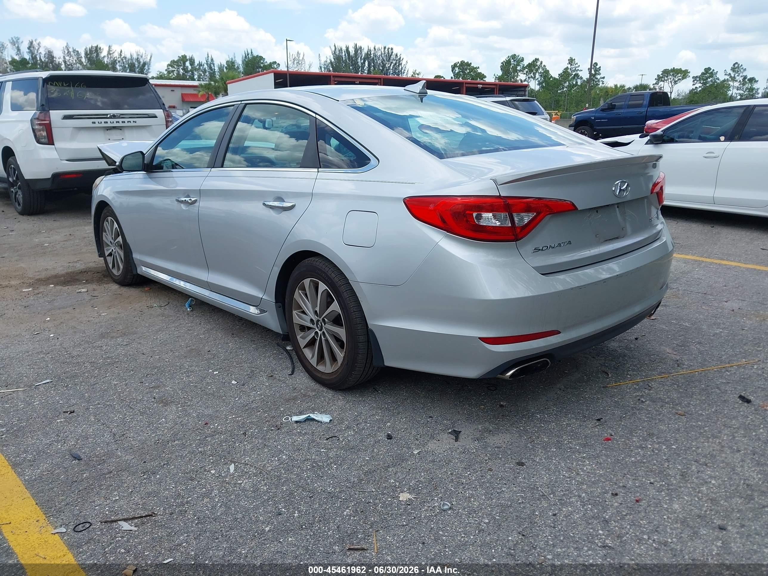 2015 Hyundai Sonata Sport/limited Silver vin: 5NPE34AF8FH200319