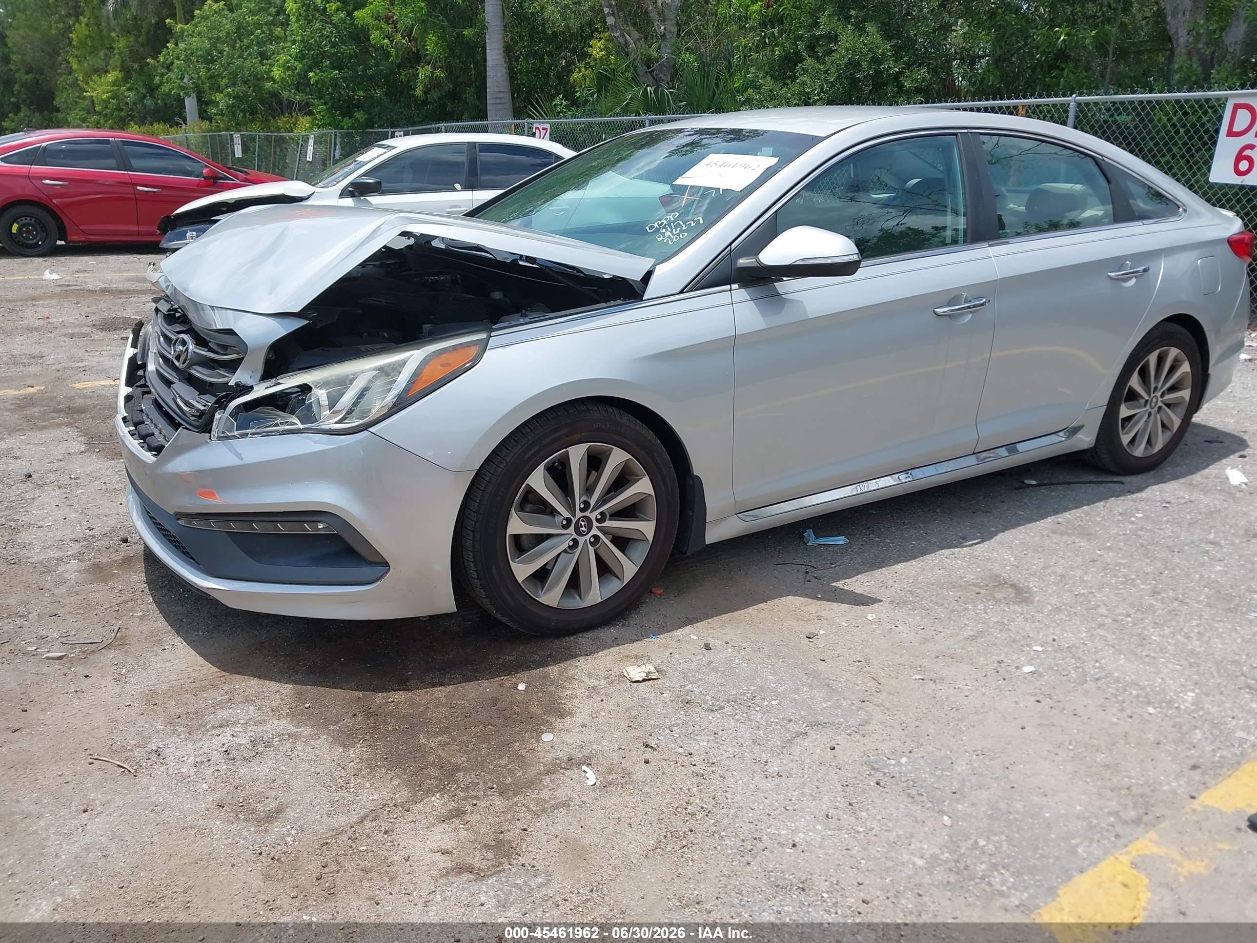 2015 Hyundai Sonata Sport/limited Silver vin: 5NPE34AF8FH200319