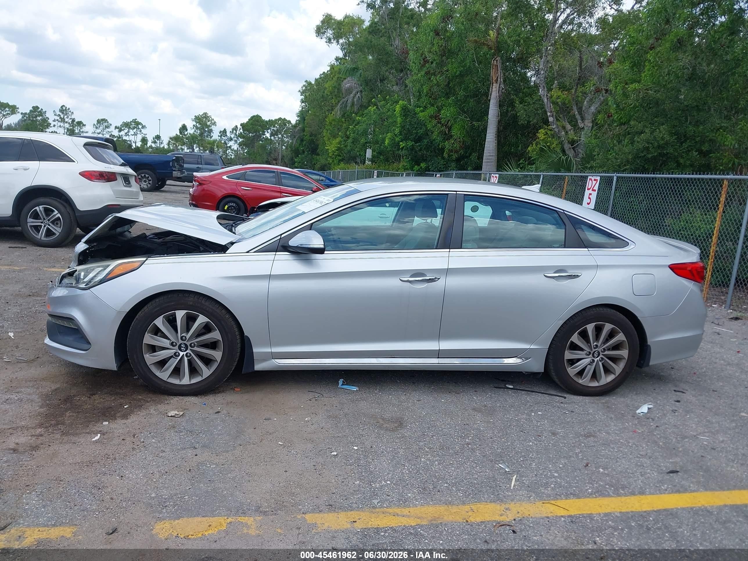 2015 Hyundai Sonata Sport/limited Silver vin: 5NPE34AF8FH200319