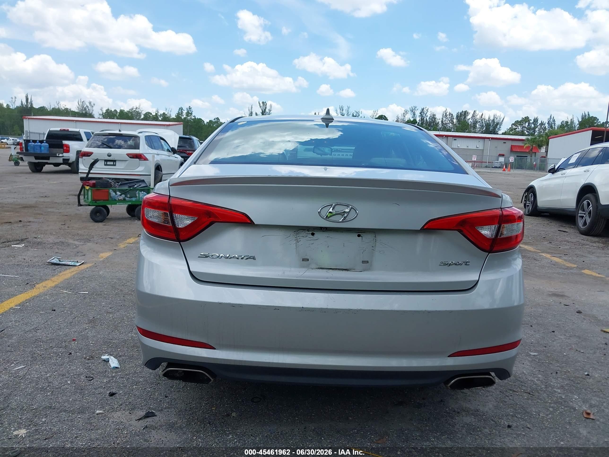 2015 Hyundai Sonata Sport/limited Silver vin: 5NPE34AF8FH200319