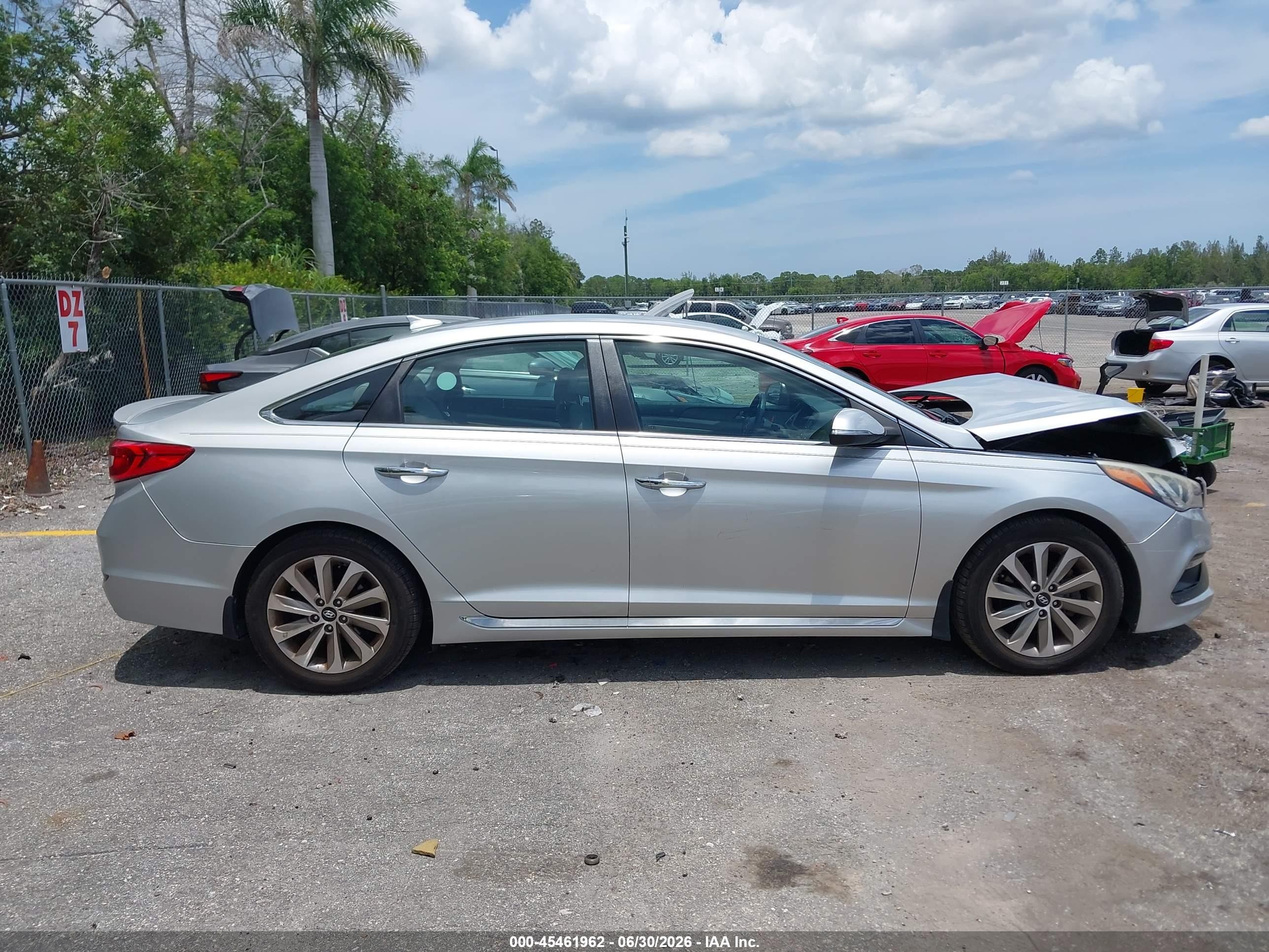 2015 Hyundai Sonata Sport/limited Silver vin: 5NPE34AF8FH200319