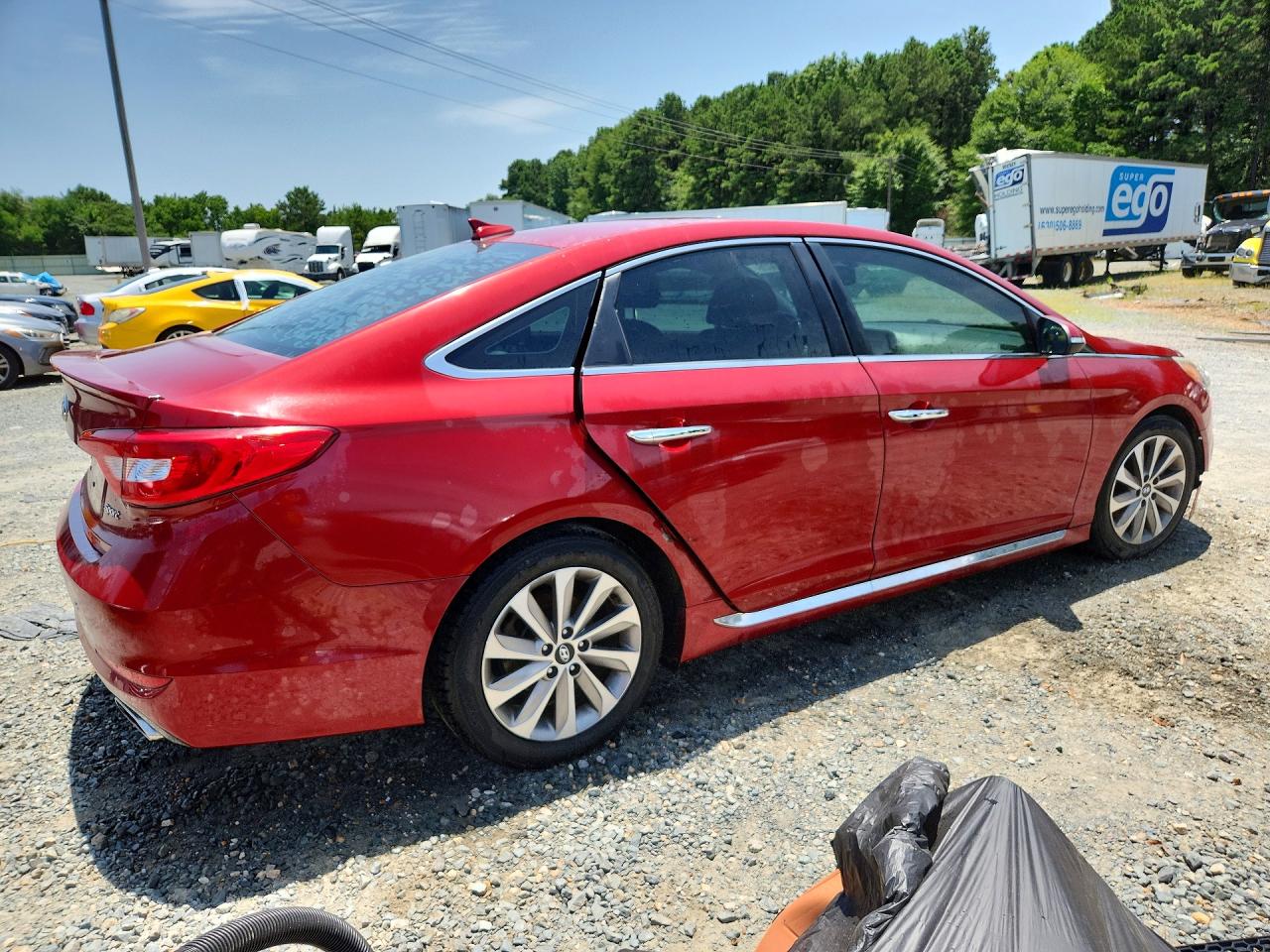 2015 Hyundai Sonata Sport Red vin: 5NPE34AF8FH204404