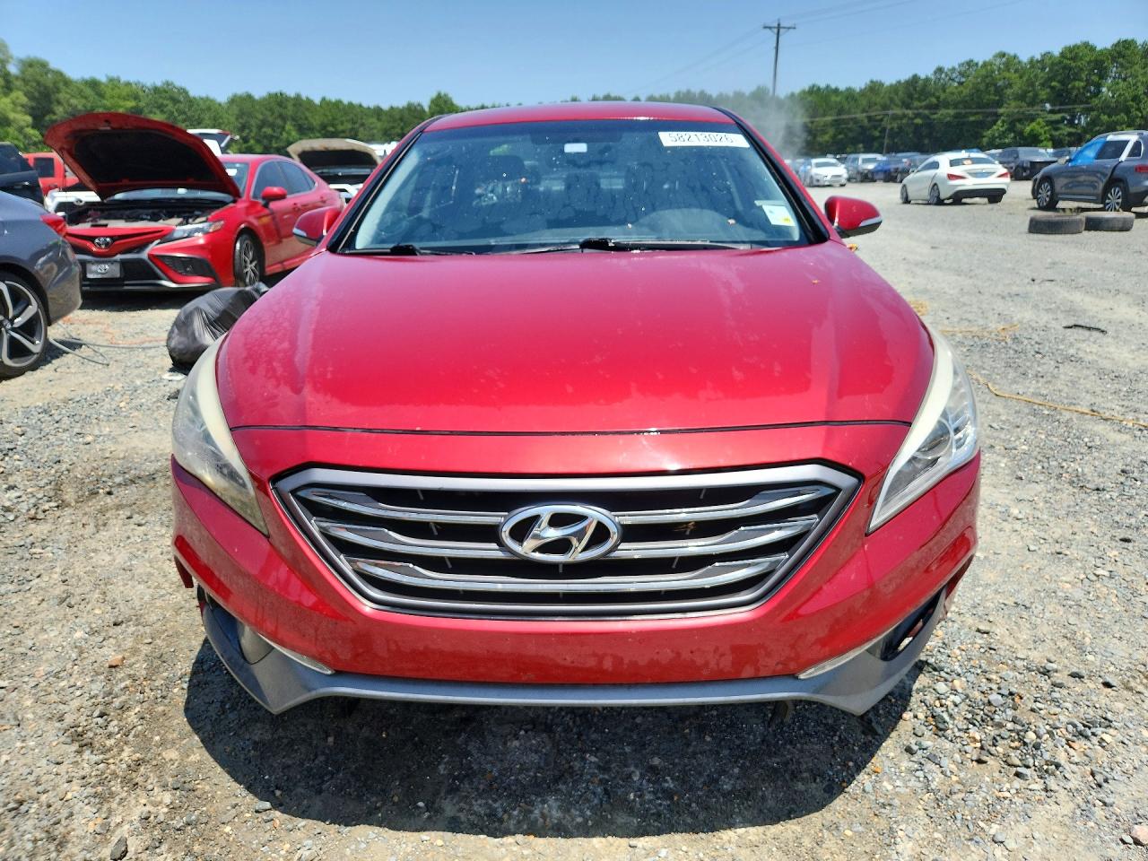 2015 Hyundai Sonata Sport Red vin: 5NPE34AF8FH204404