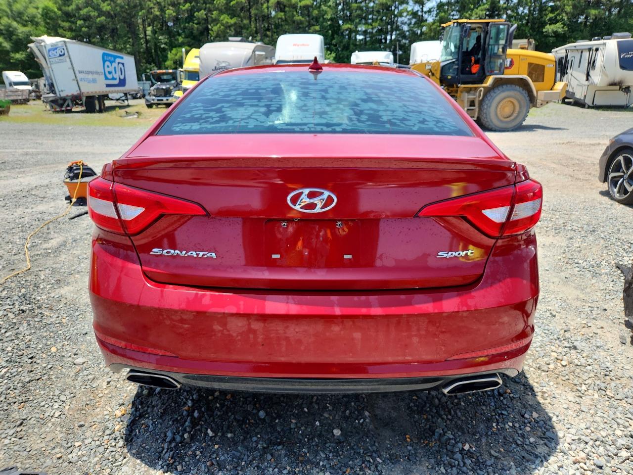 2015 Hyundai Sonata Sport Red vin: 5NPE34AF8FH204404
