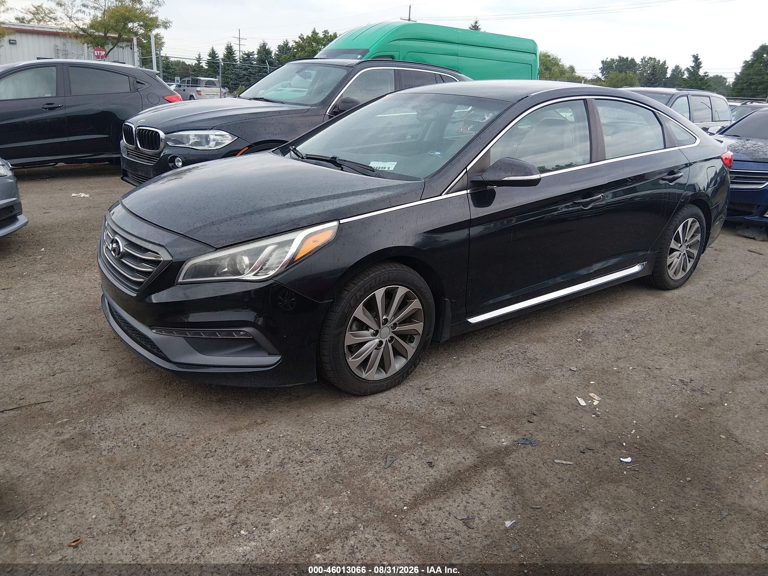 2015 Hyundai Sonata Sport Black vin: 5NPE34AF8FH216570