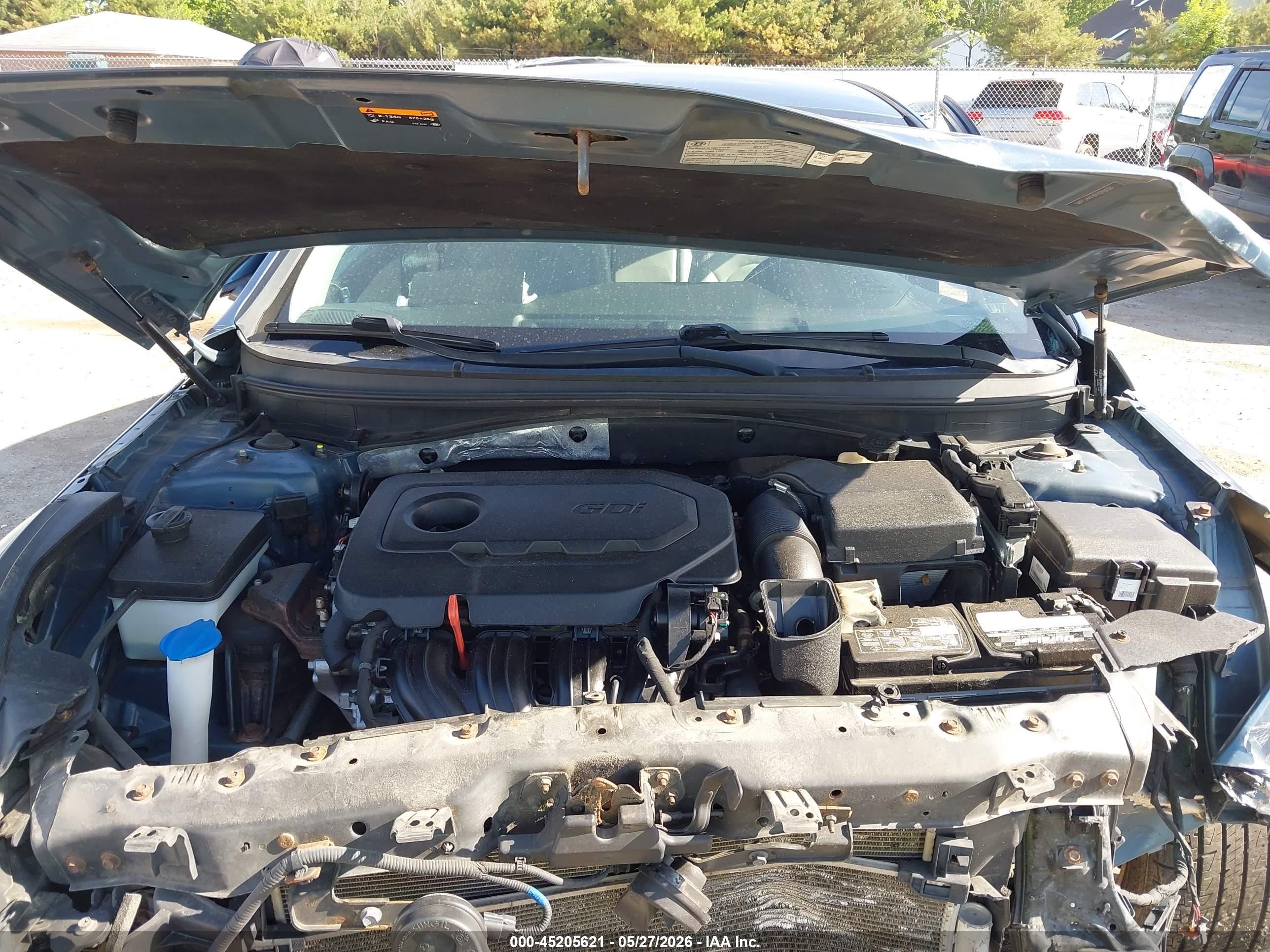 2015 Hyundai Sonata Sport Blue vin: 5NPE34AF8FH219226