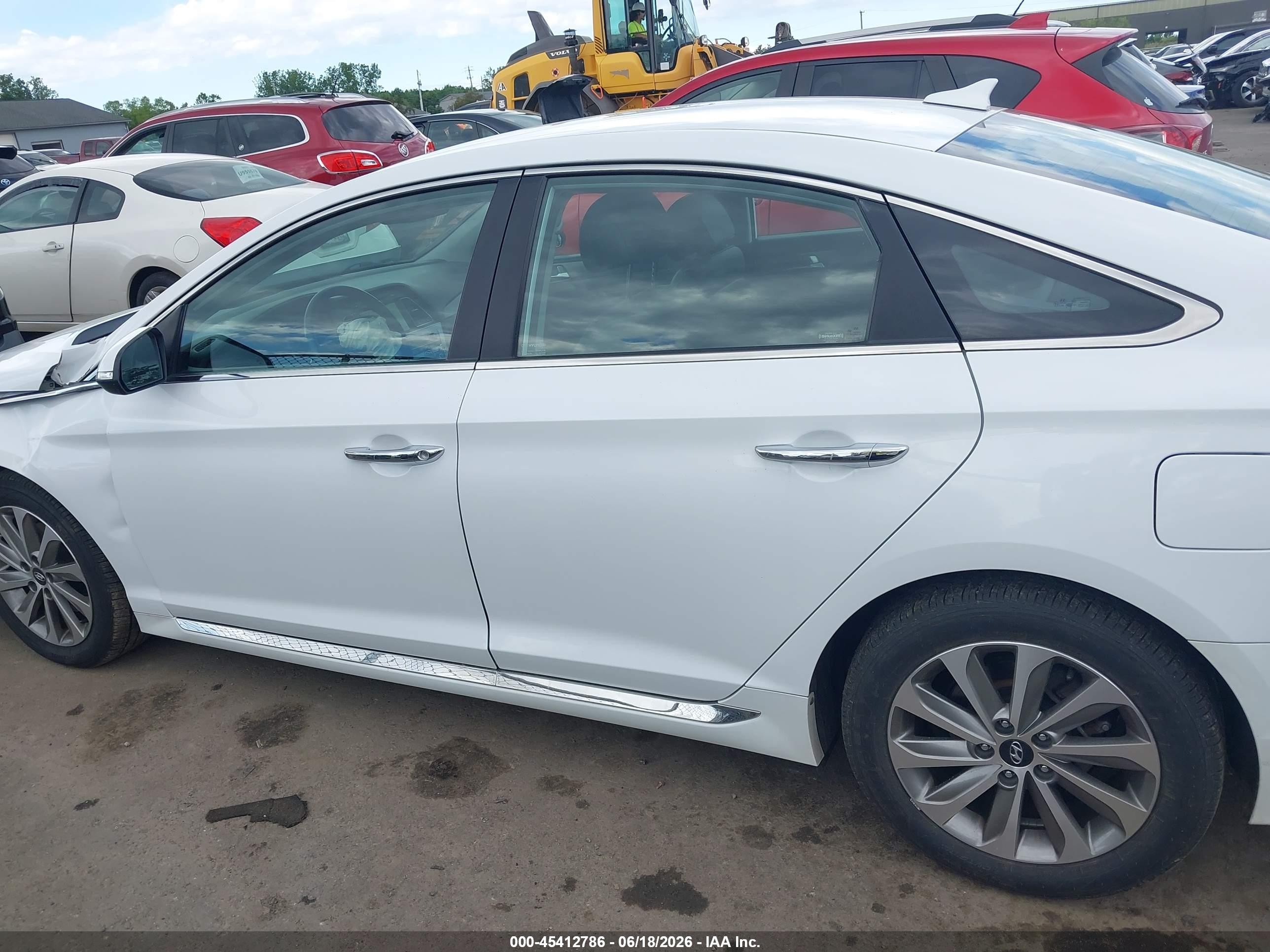 2015 Hyundai Sonata Sport White vin: 5NPE34AF8FH233112