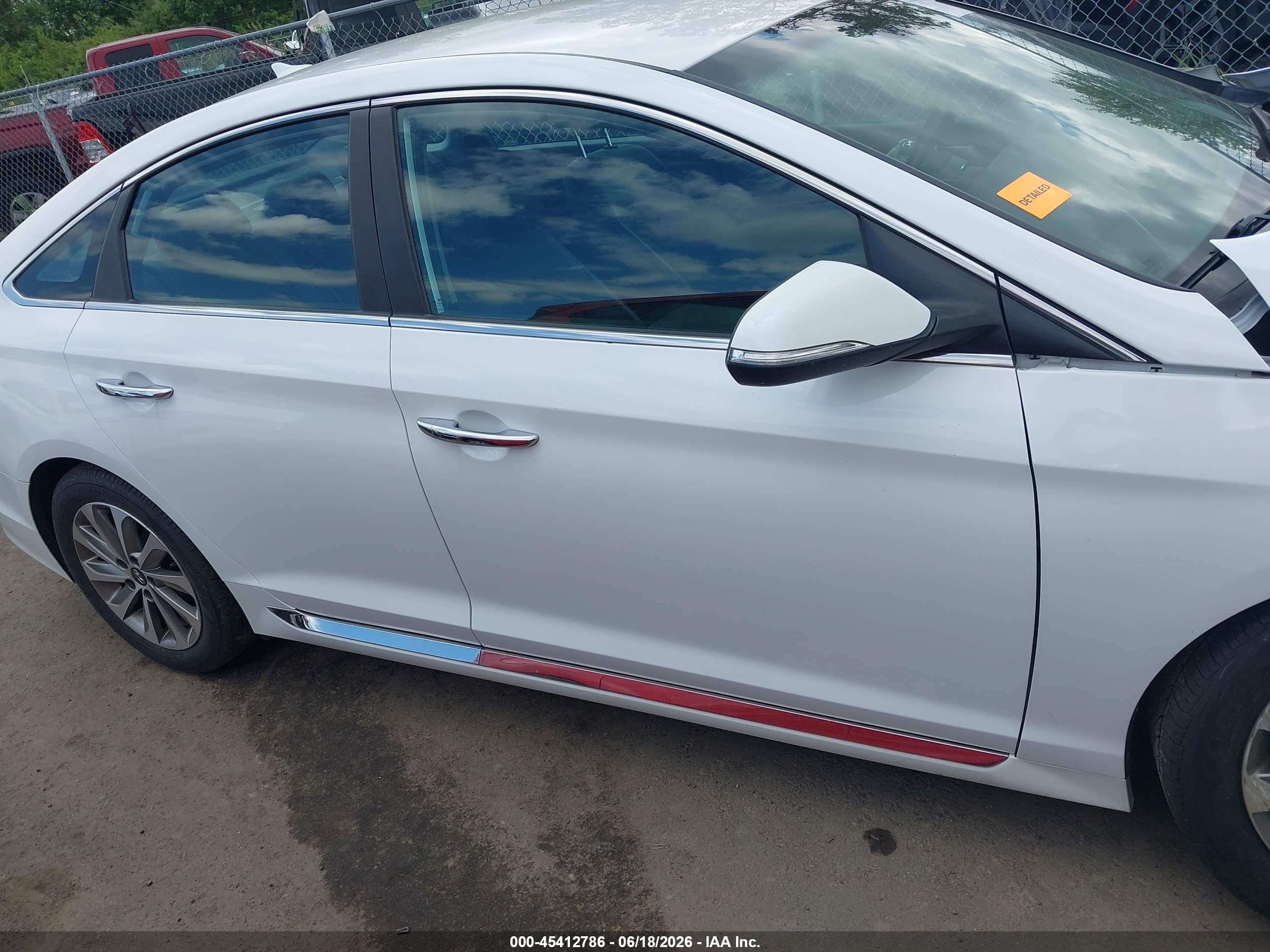 2015 Hyundai Sonata Sport White vin: 5NPE34AF8FH233112