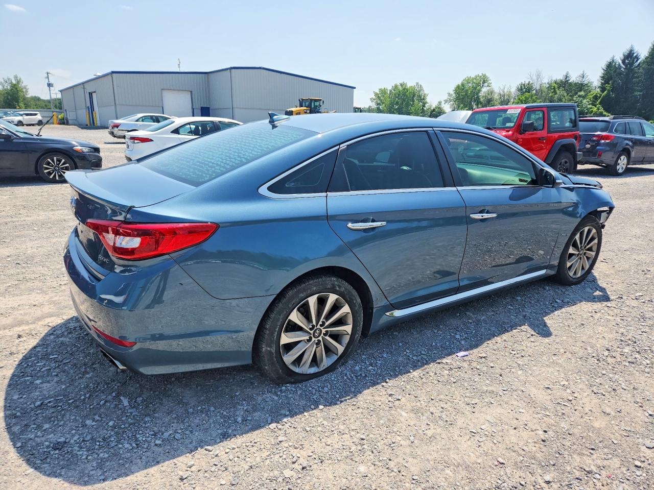 2015 Hyundai Sonata Sport Blue vin: 5NPE34AF8FH235801
