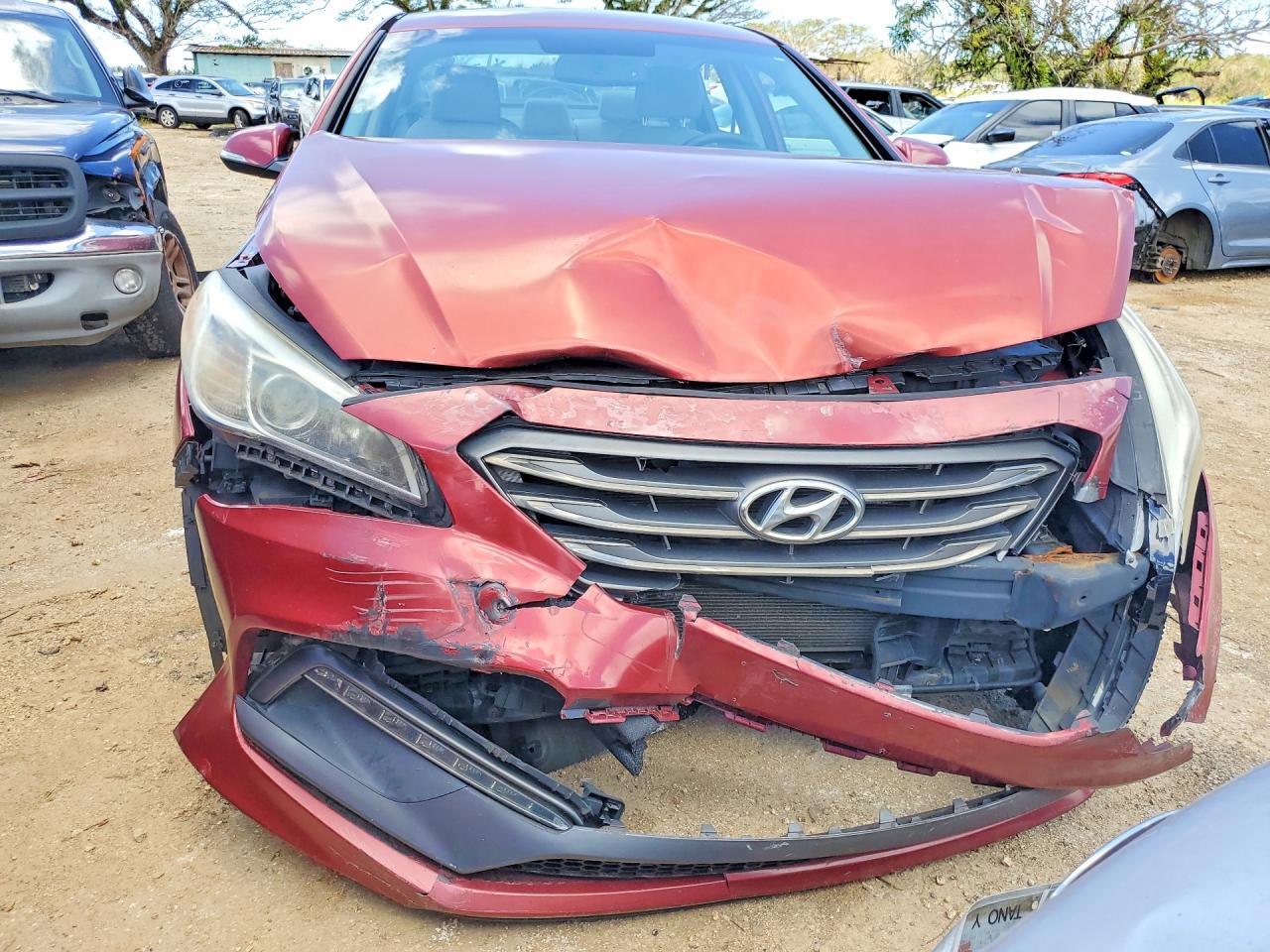 2015 Hyundai Sonata Sport Burgundy vin: 5NPE34AF8FH248323