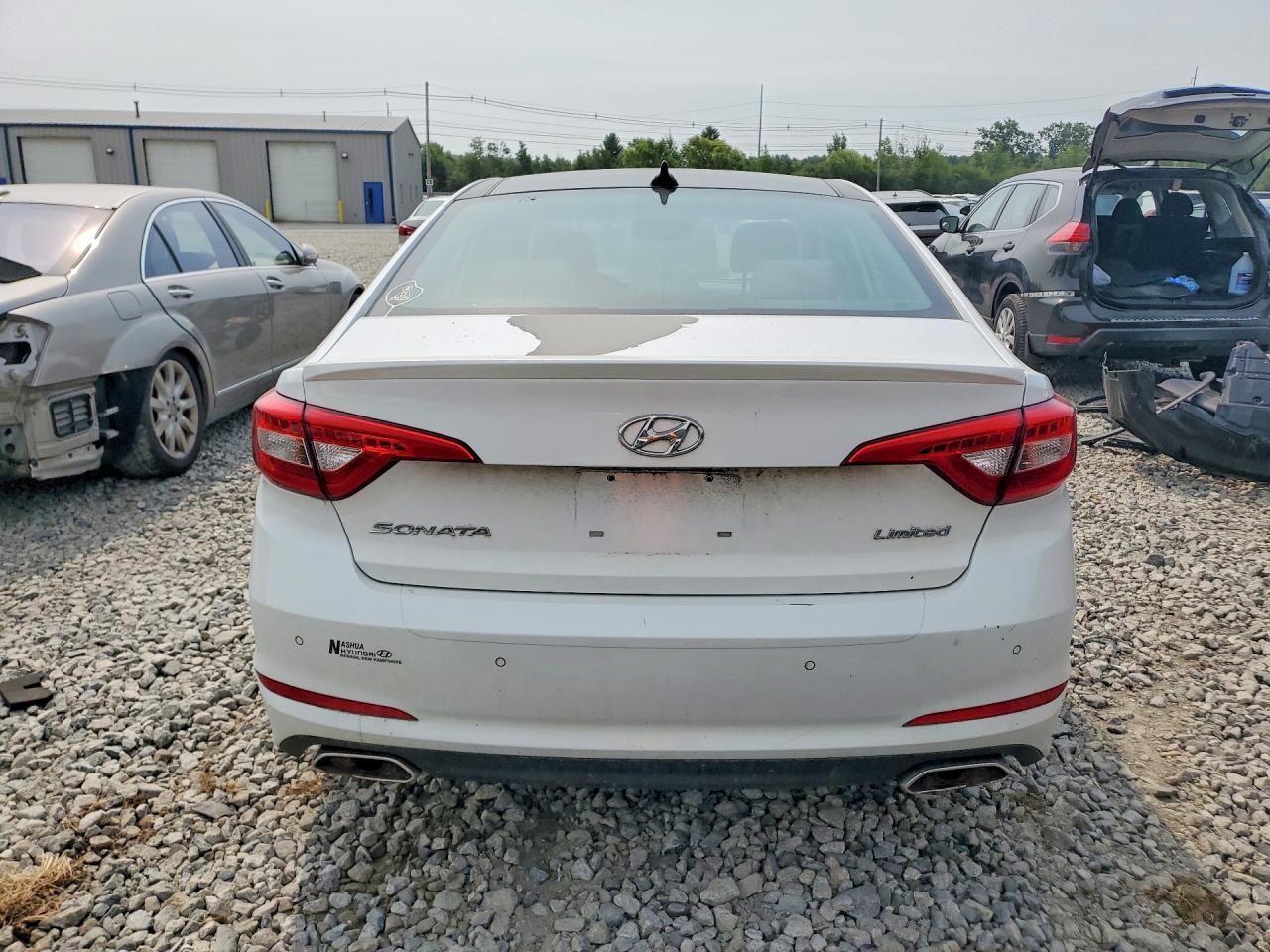 2015 Hyundai Sonata Sport 4d Seda Белый vin: 5NPE34AF8FH248404